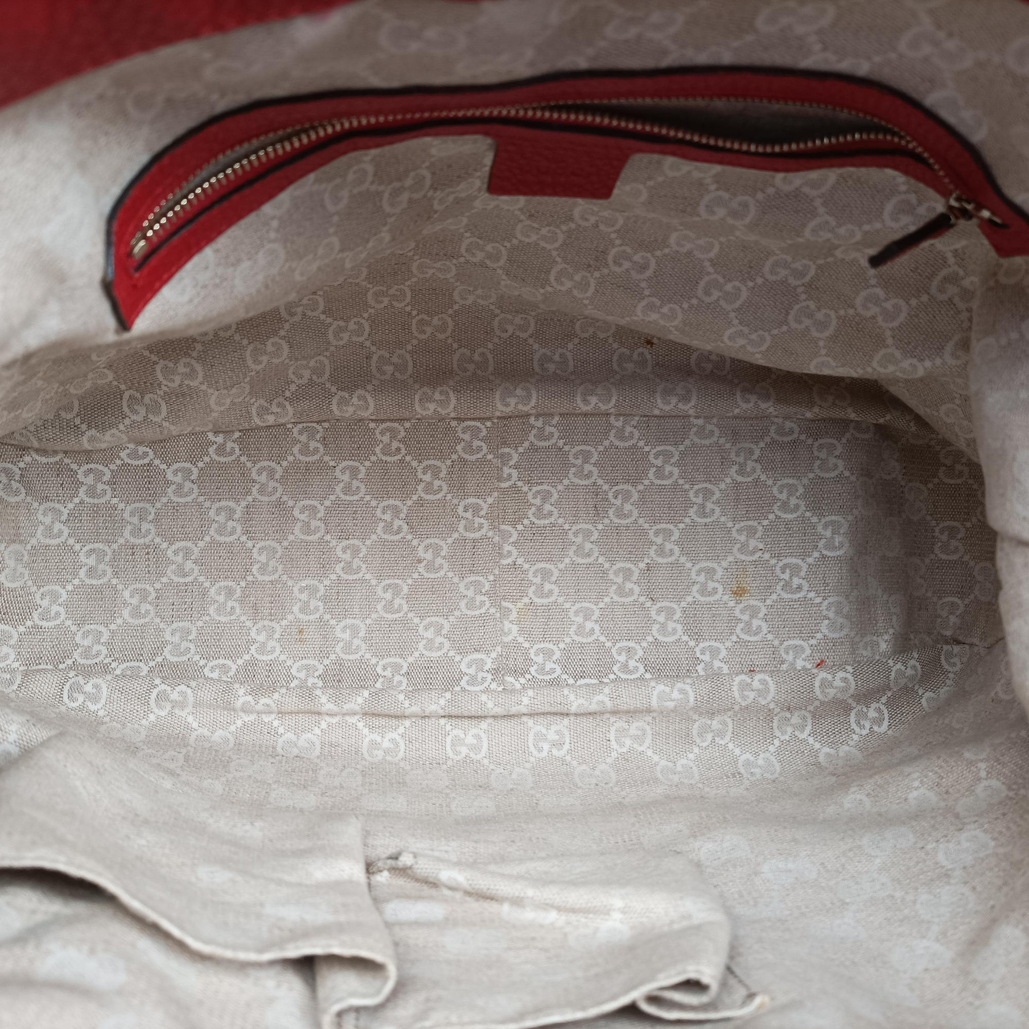 Pre-owned Gucci Bamboo Red Leather 282315 shoulderbag | stylenewstar