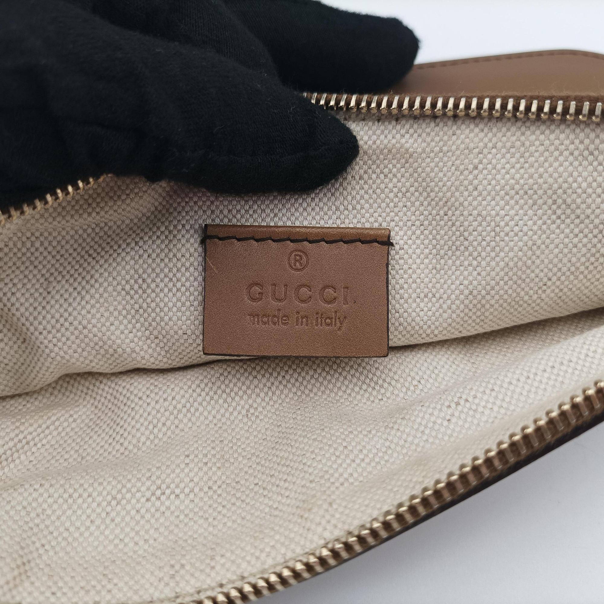 Pre-owned Gucci GG Craft Brown Leather×canvas 247209 handbag | stylenewstar