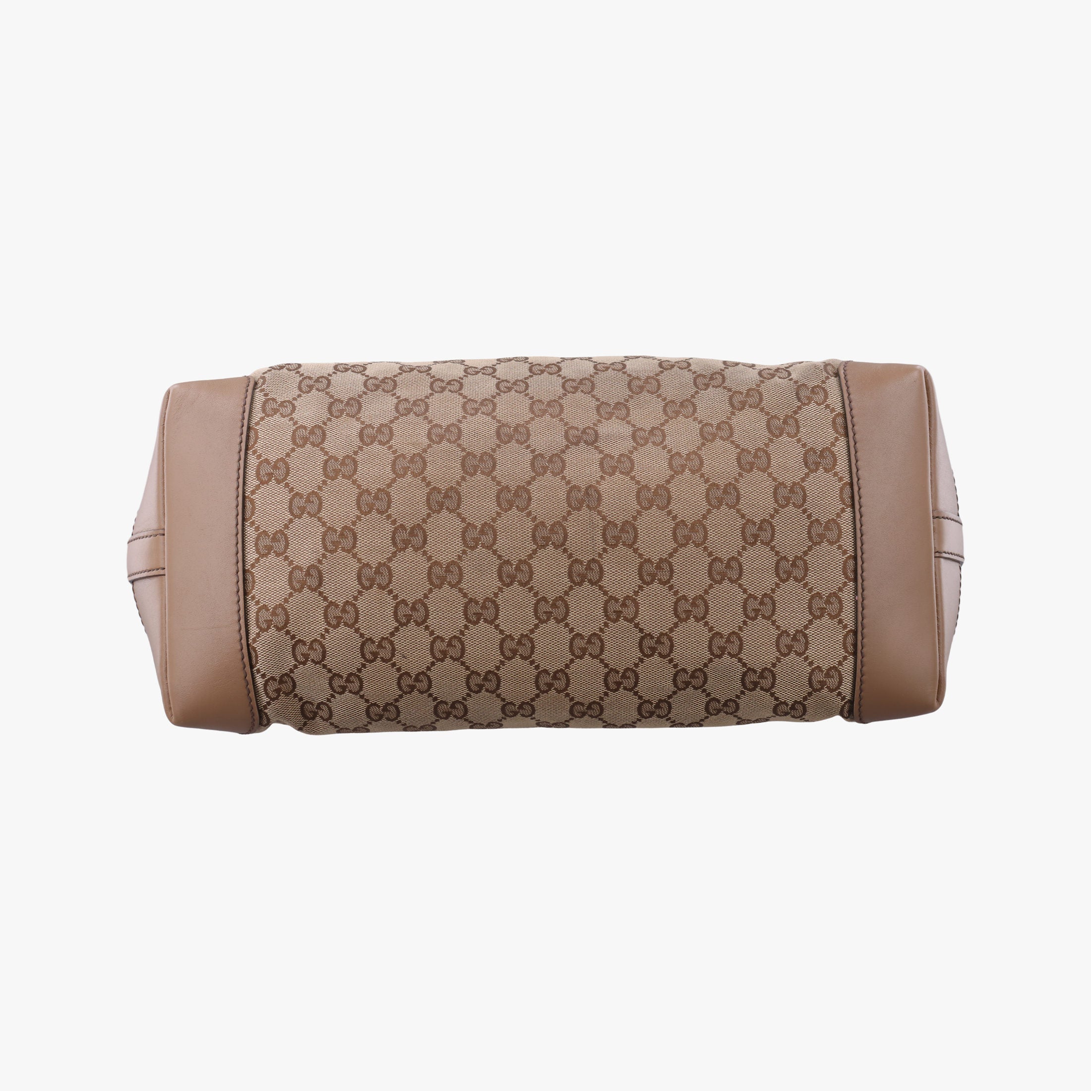 Pre-owned Gucci GG Craft Brown Leather×canvas 247209 handbag | stylenewstar