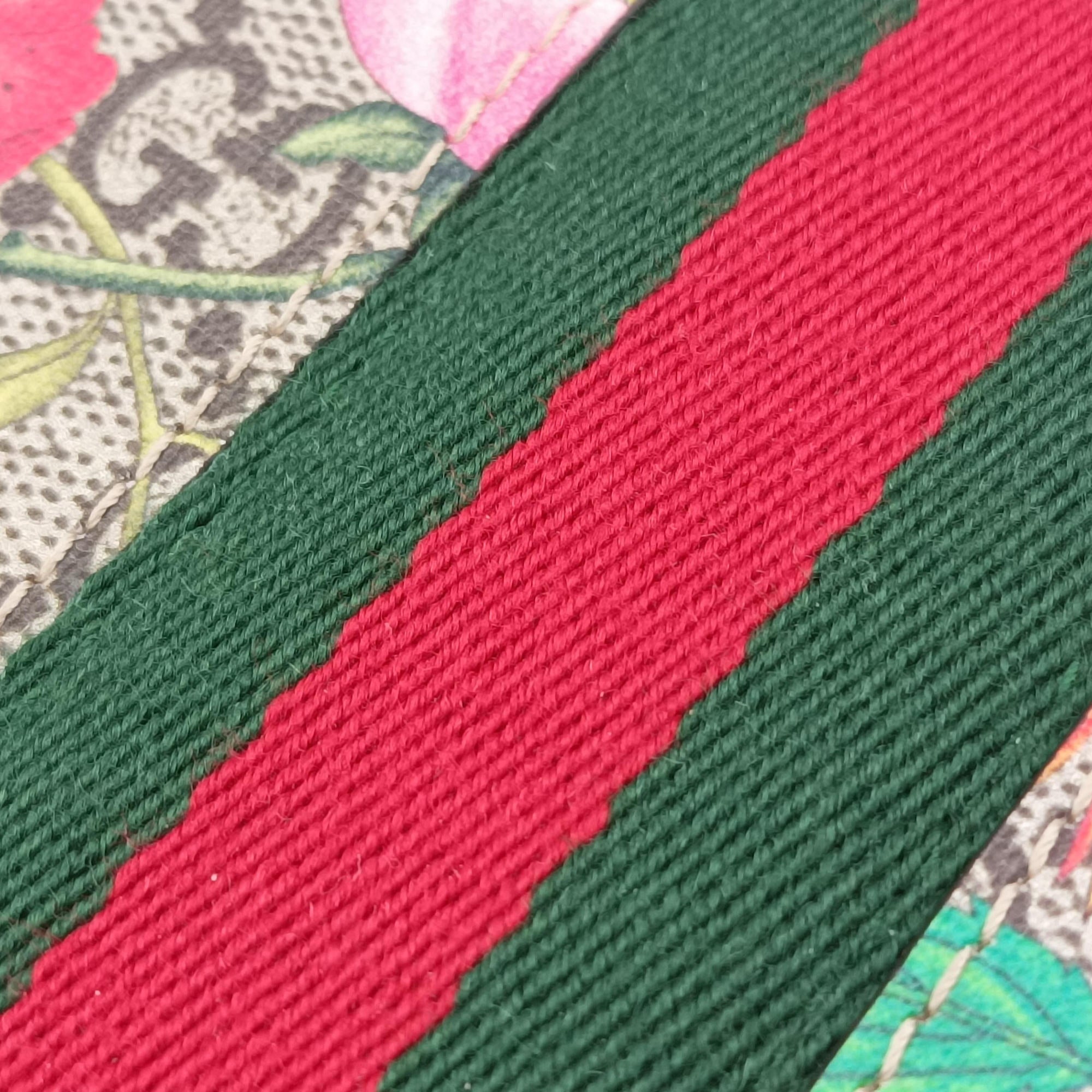 Pre-owned Gucci Ophidia red×beige×Multicolour PVC coated canvas×Leather 598661 backpack/rucksack | stylenewstar