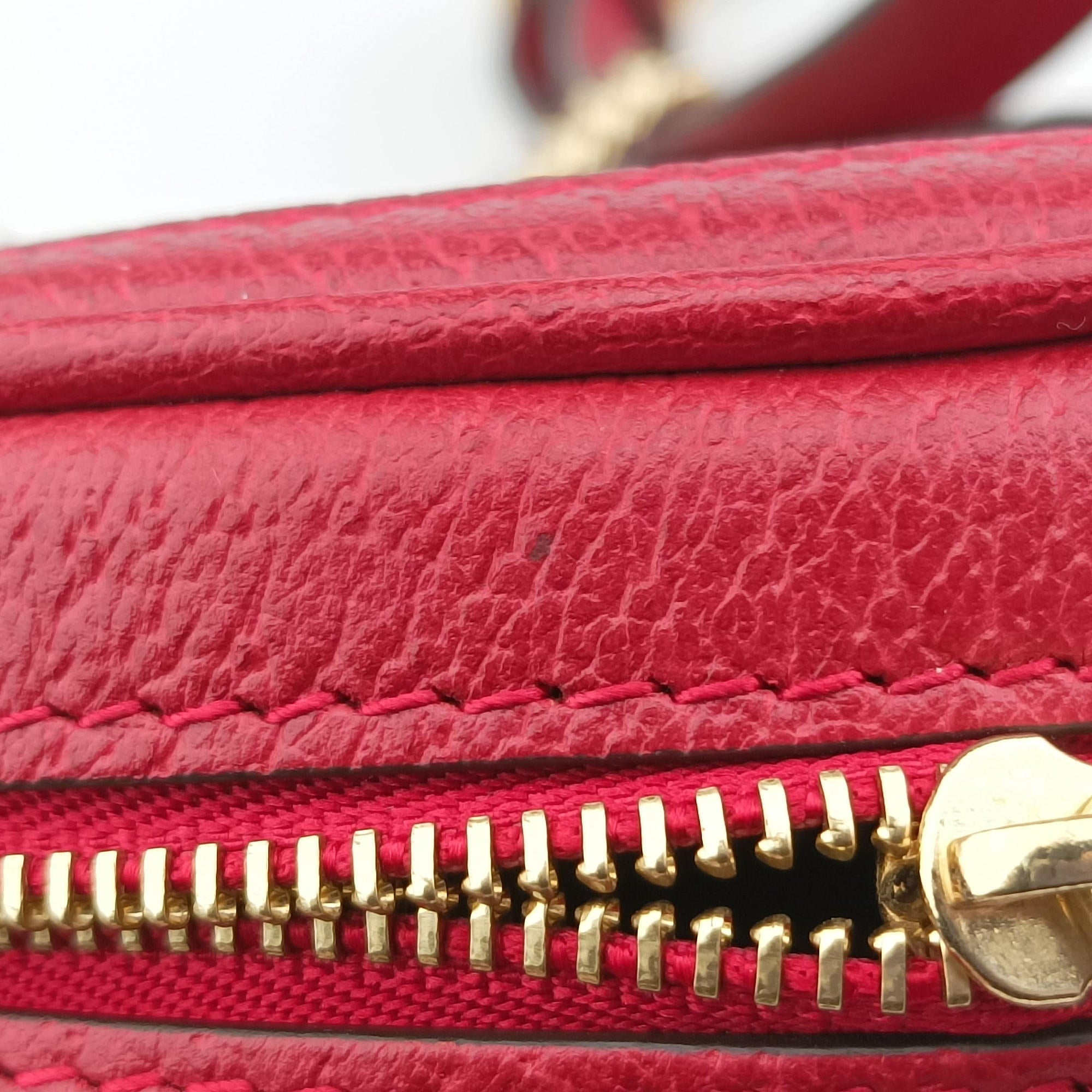 Pre-owned Gucci Ophidia red×beige×Multicolour PVC coated canvas×Leather 598661 backpack/rucksack | stylenewstar