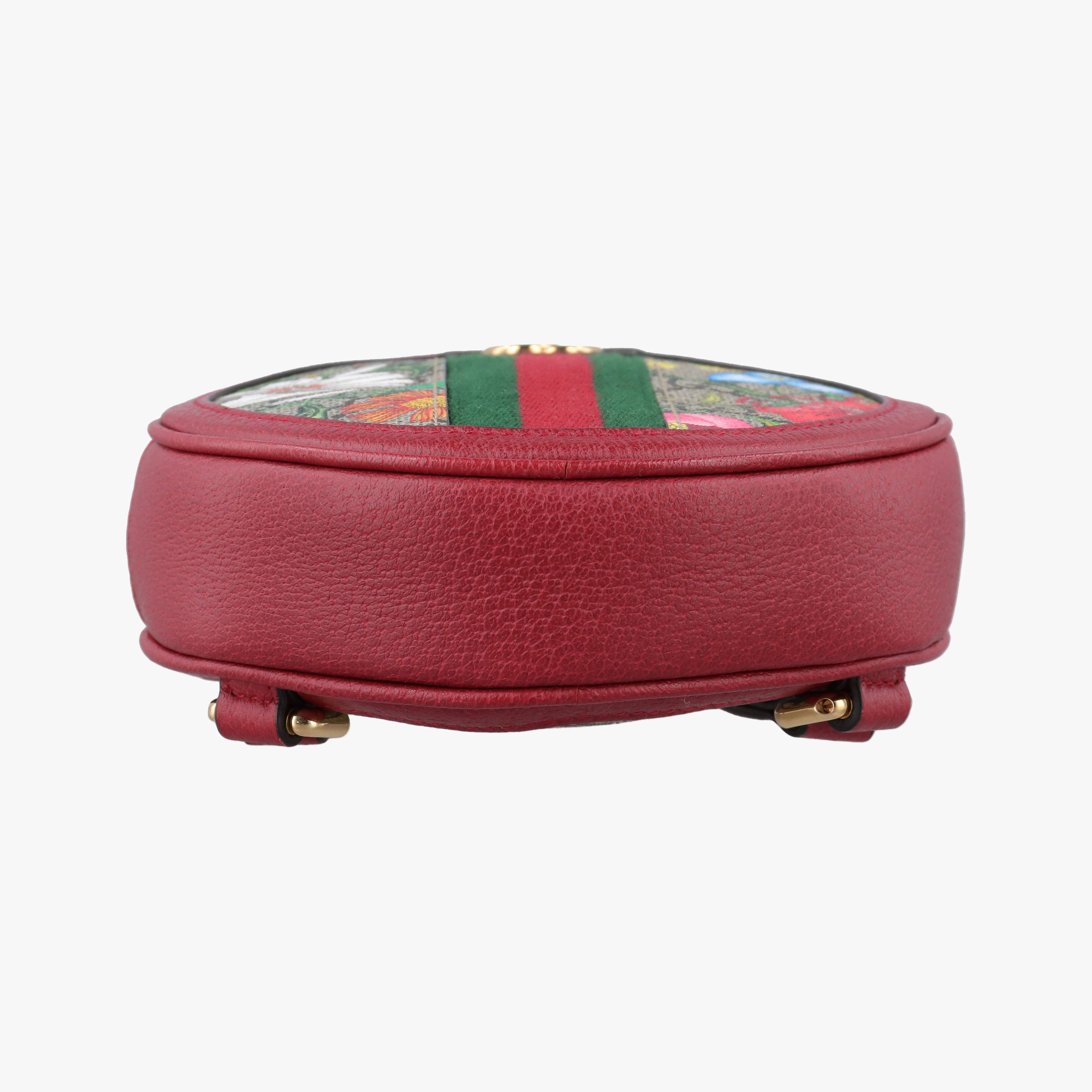 Pre-owned Gucci Ophidia red×beige×Multicolour PVC coated canvas×Leather 598661 backpack/rucksack | stylenewstar