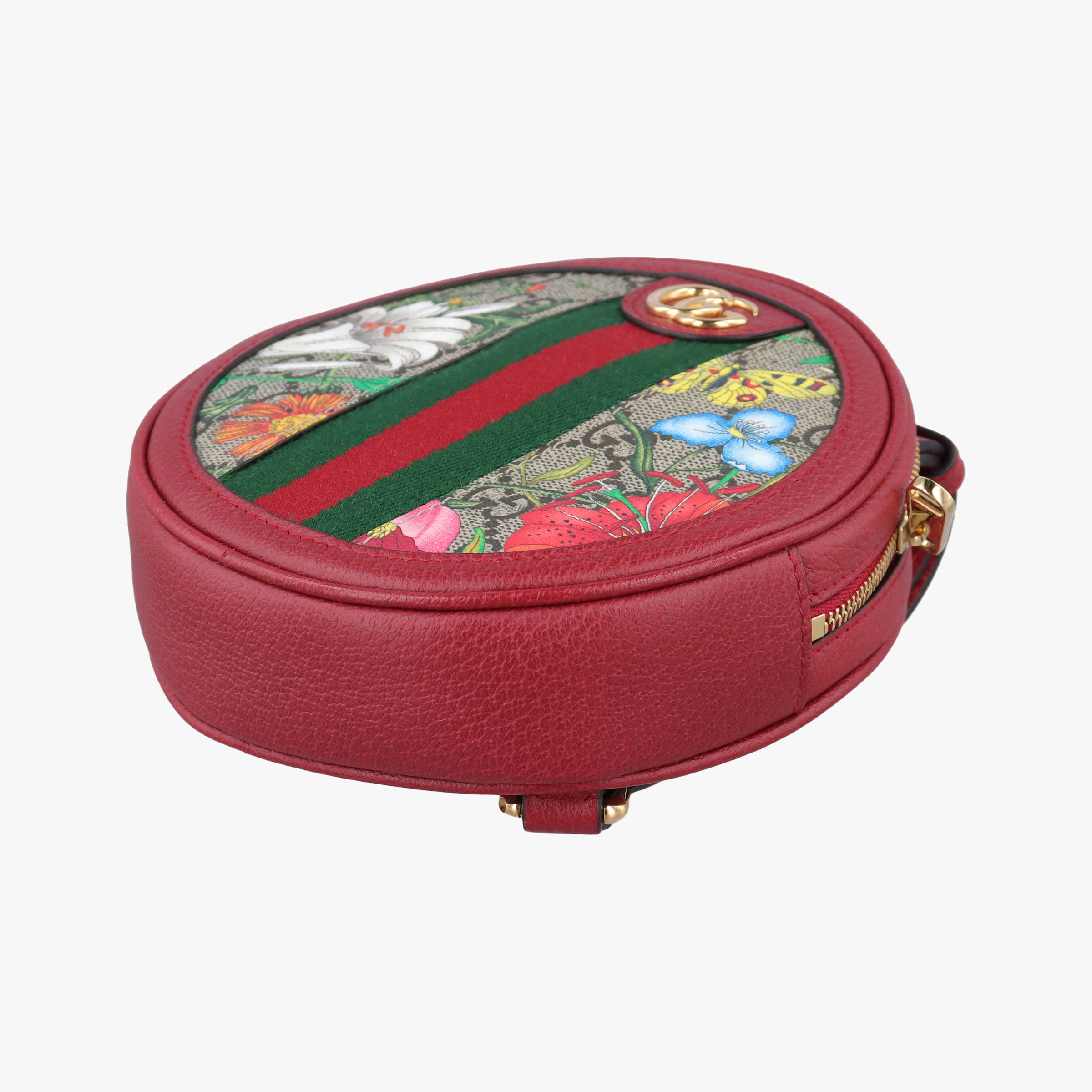 Pre-owned Gucci Ophidia red×beige×Multicolour PVC coated canvas×Leather 598661 backpack/rucksack | stylenewstar