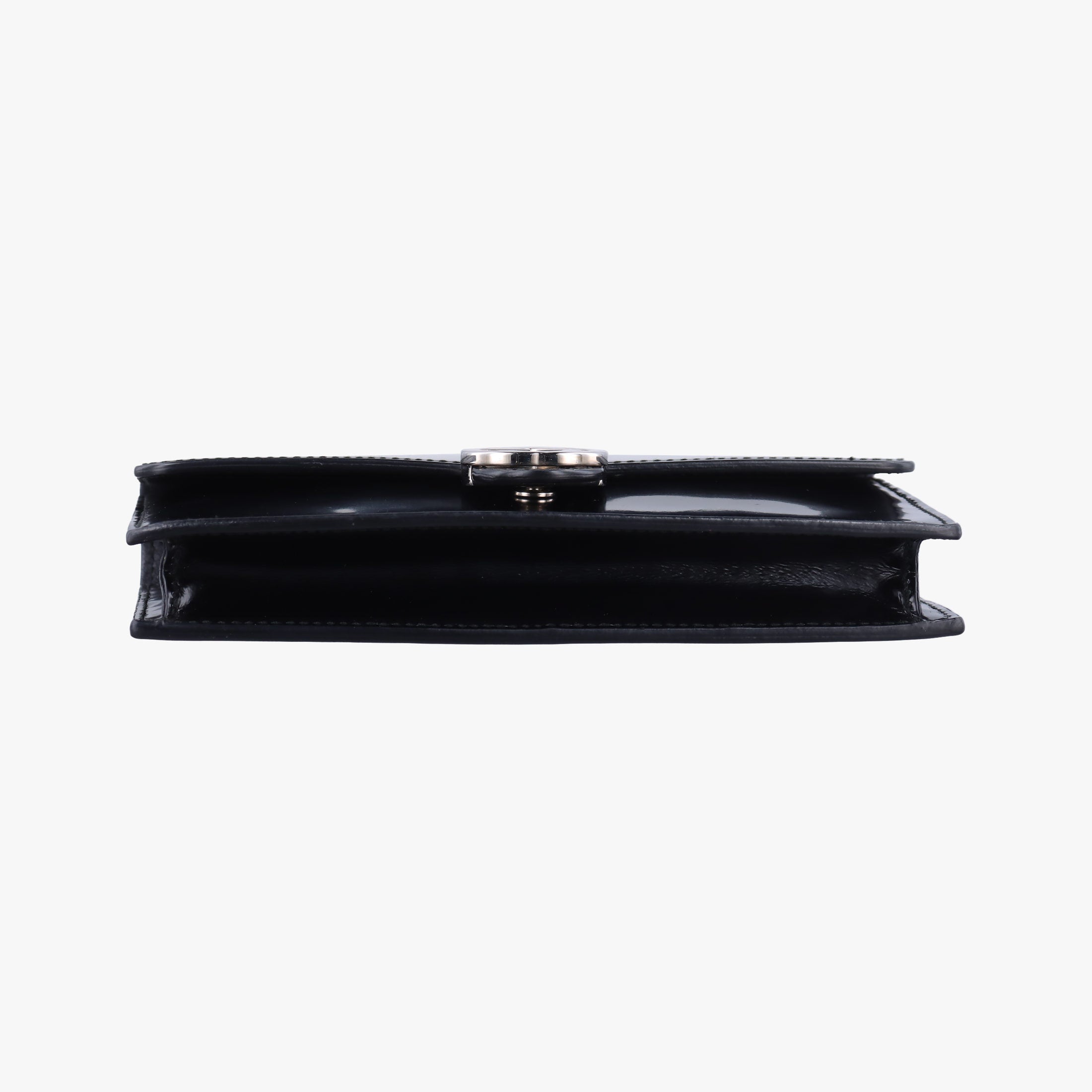 Pre-owned Gucci Interlocking G Black Patent 369664 shoulderbag | stylenewstar