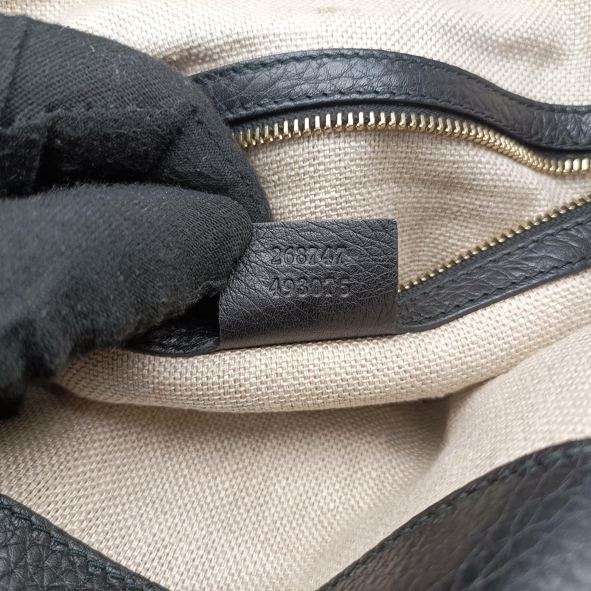 Vintage Gucci Greenwich Medium Black Leather 268747 handbag | stylenewstar