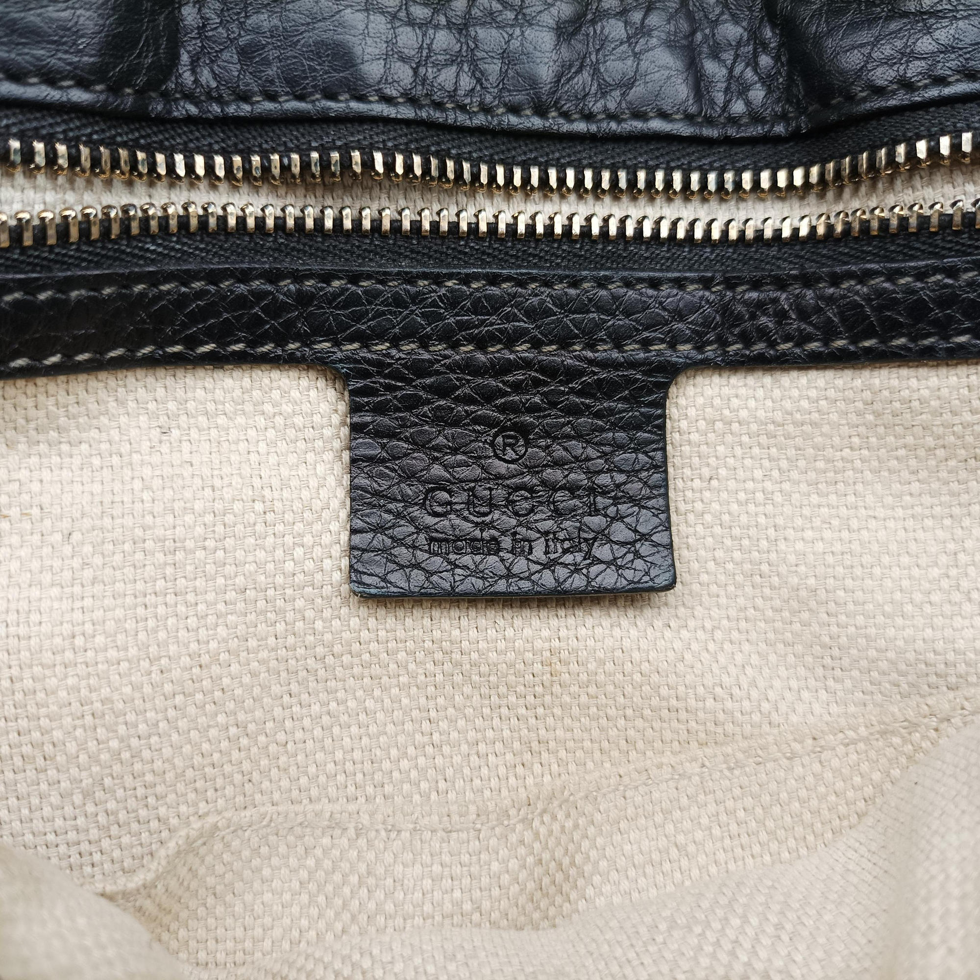 Pre-owned Gucci SOHO Black Leather 336752 shoulderbag | stylenewstar