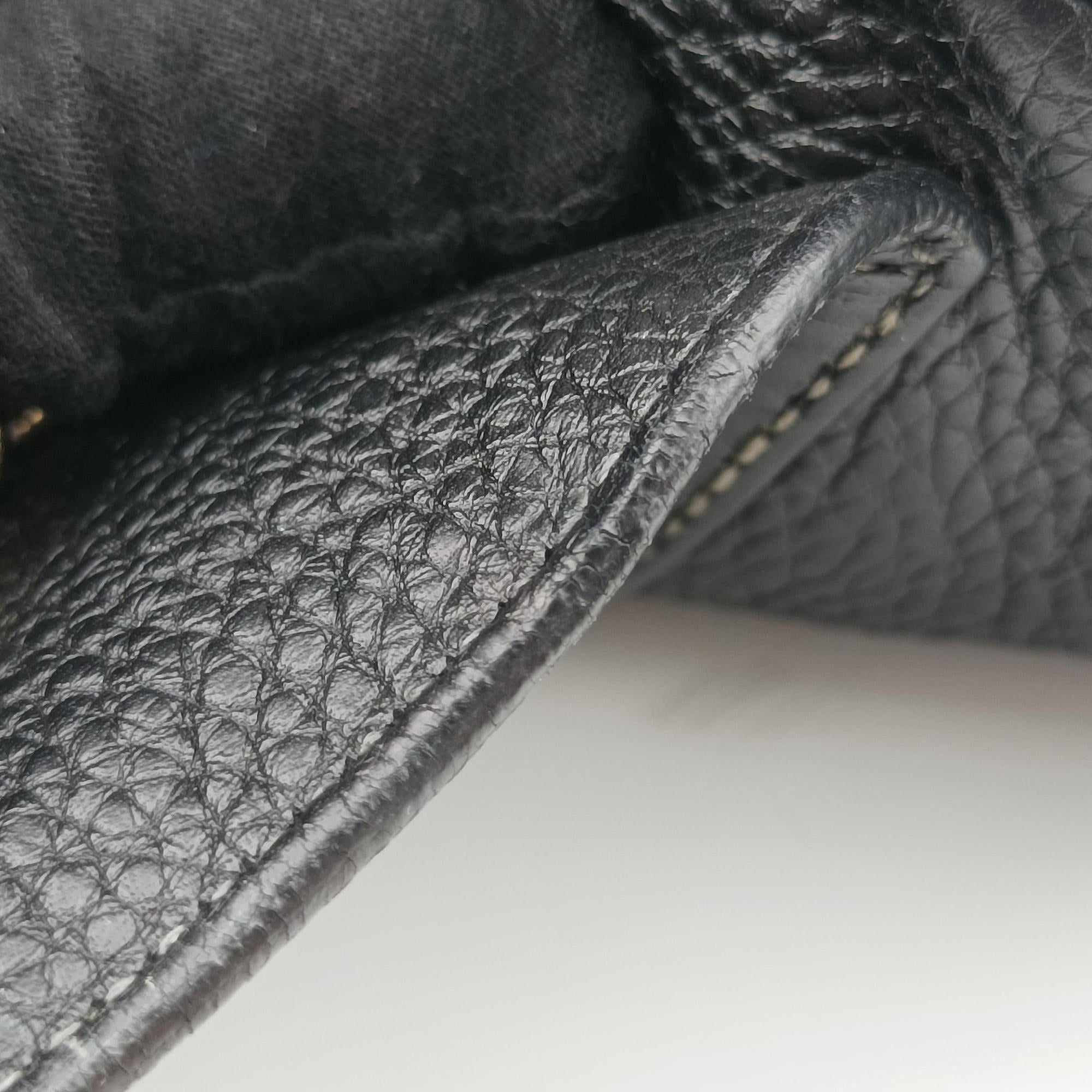 Pre-owned Gucci SOHO Black Leather 336752 shoulderbag | stylenewstar