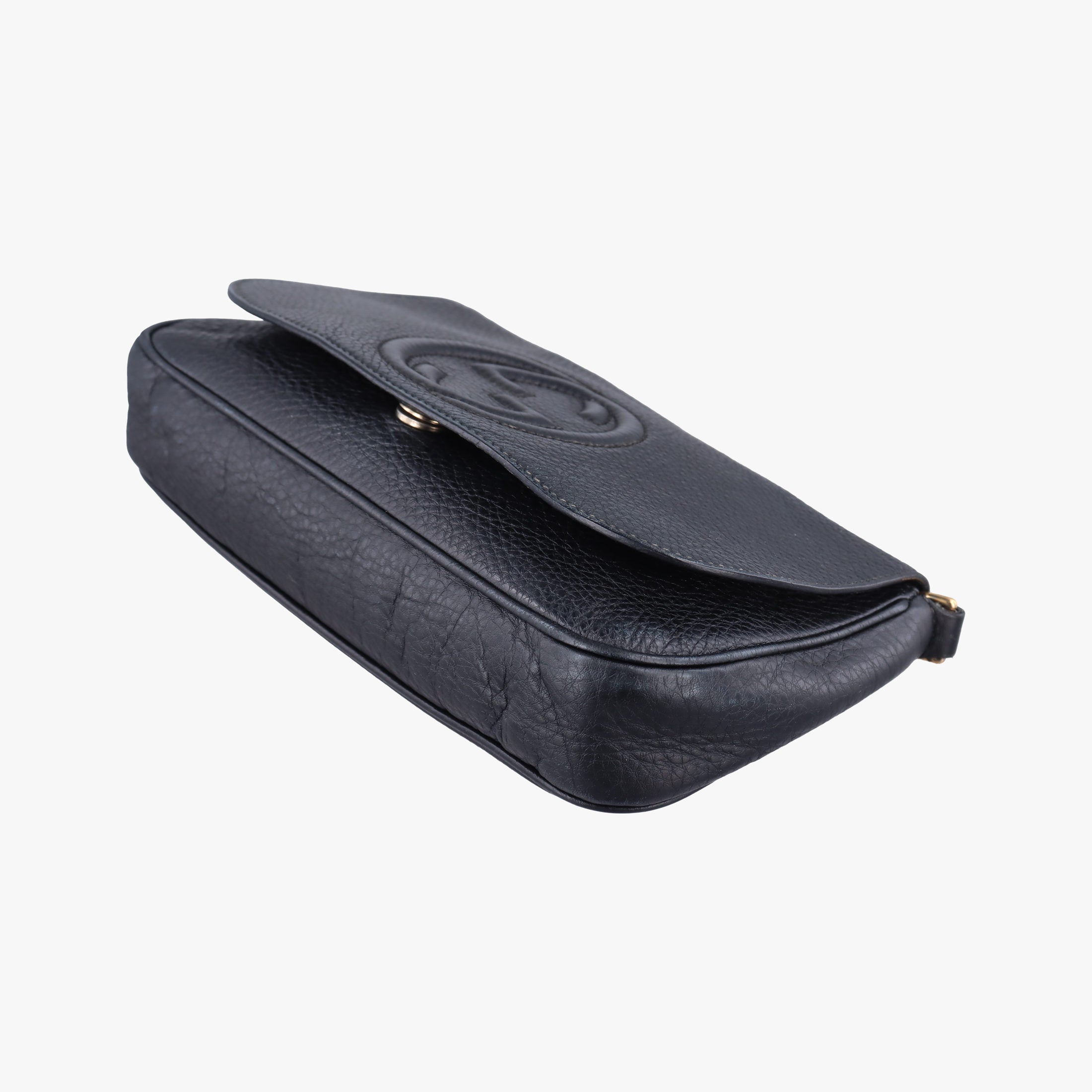Pre-owned Gucci SOHO Black Leather 336752 shoulderbag | stylenewstar
