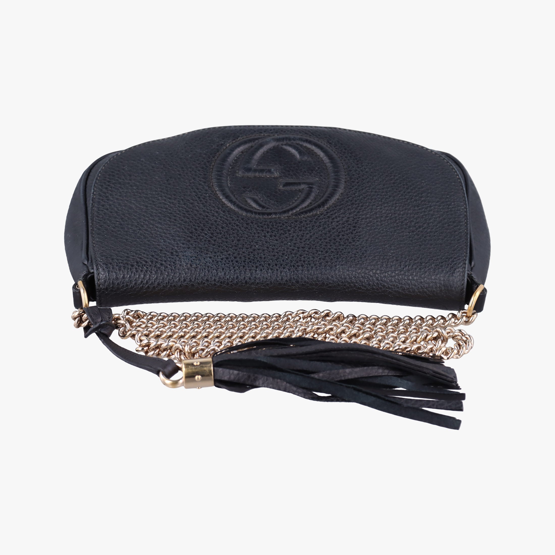 Pre-owned Gucci SOHO Black Leather 336752 shoulderbag | stylenewstar