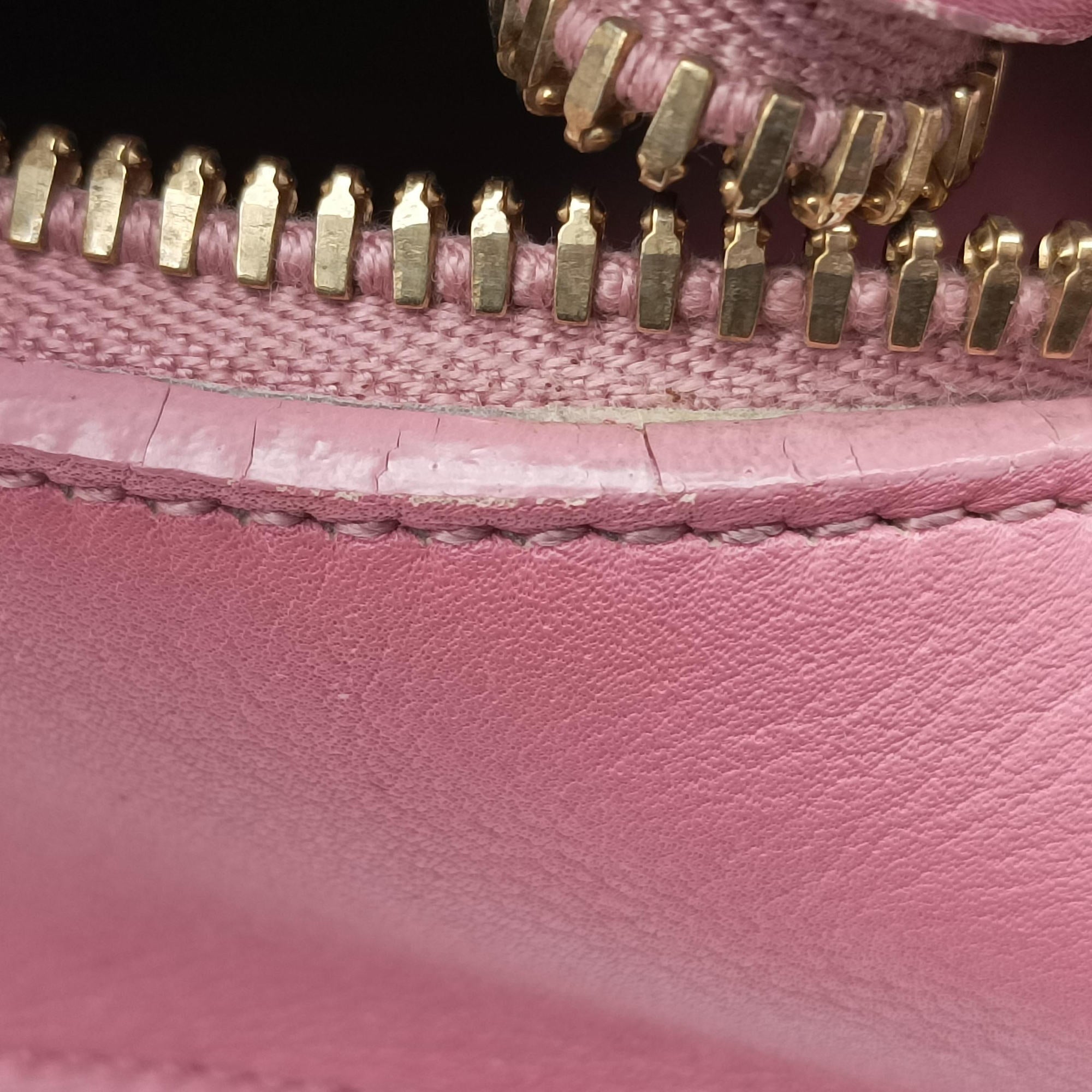 Pre-owned Yves Saint Laurent Baby Cabas Pink Leather 357394 shoulderbag | stylenewstar