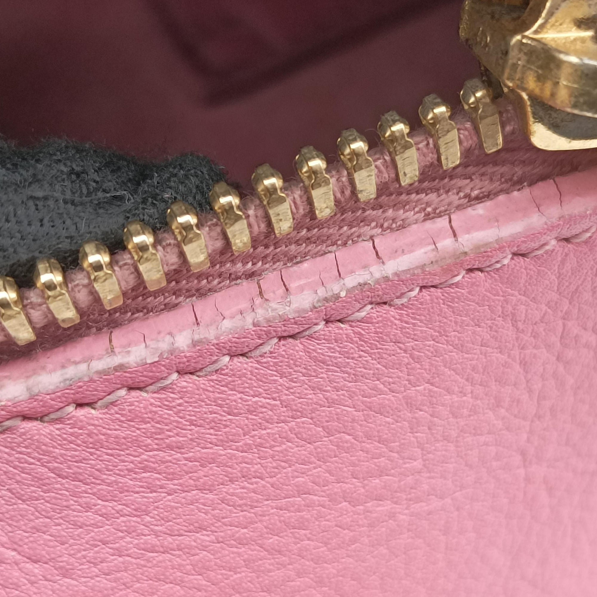 Pre-owned Yves Saint Laurent Baby Cabas Pink Leather 357394 shoulderbag | stylenewstar