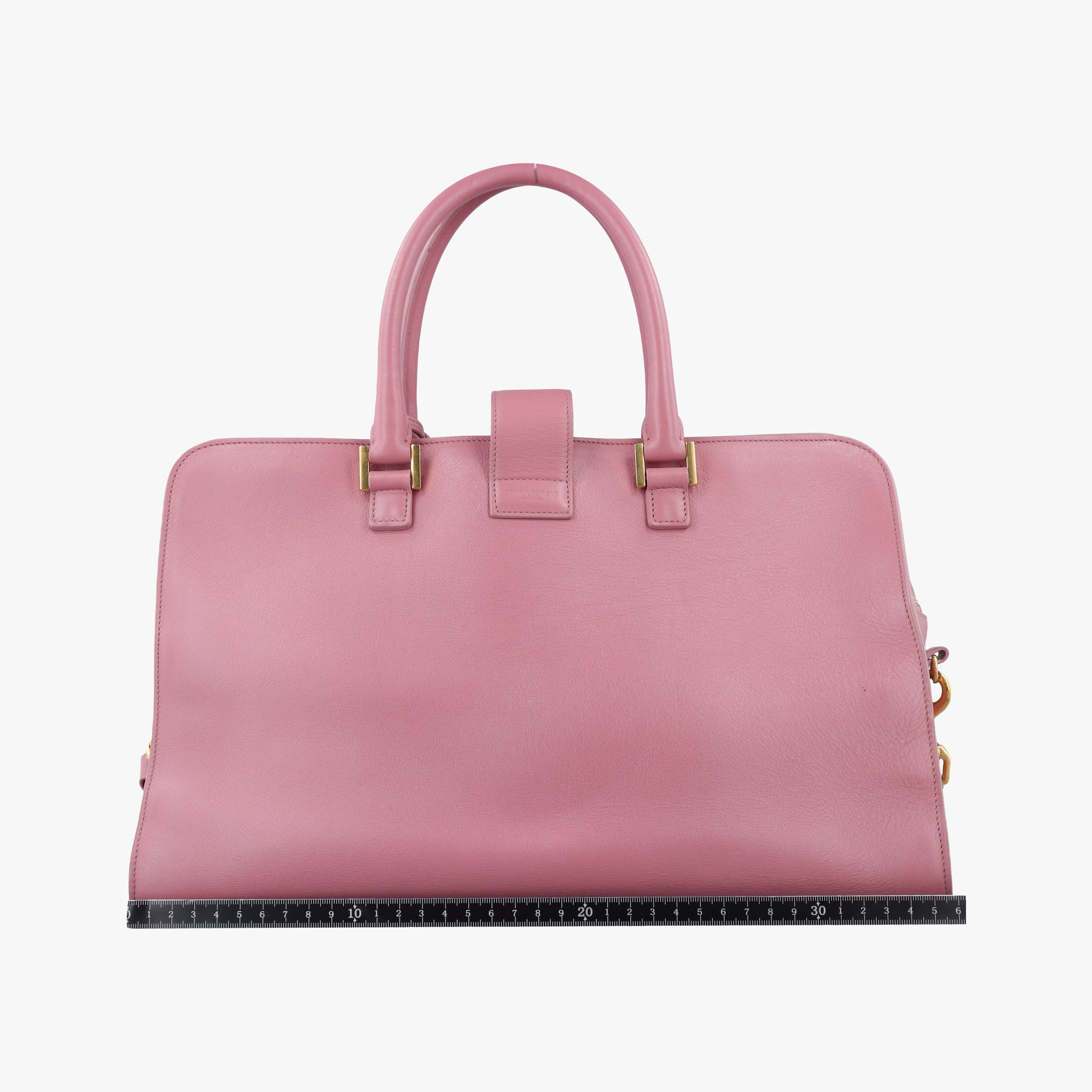 Pre-owned Yves Saint Laurent Baby Cabas Pink Leather 357394 shoulderbag | stylenewstar