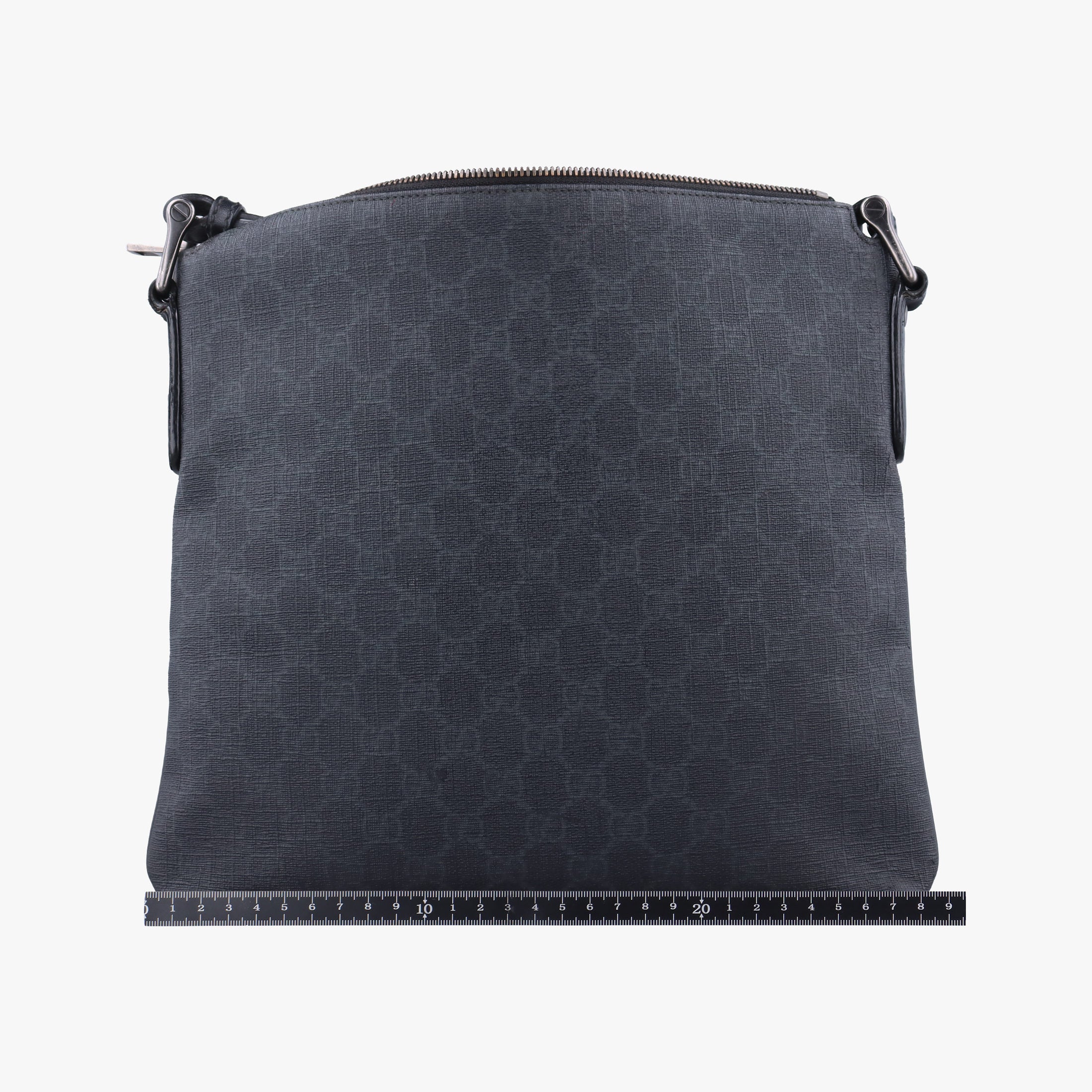 Pre-owned Gucci GG Supreme Black PVC coated canvas 322279 shoulderbag | stylenewstar