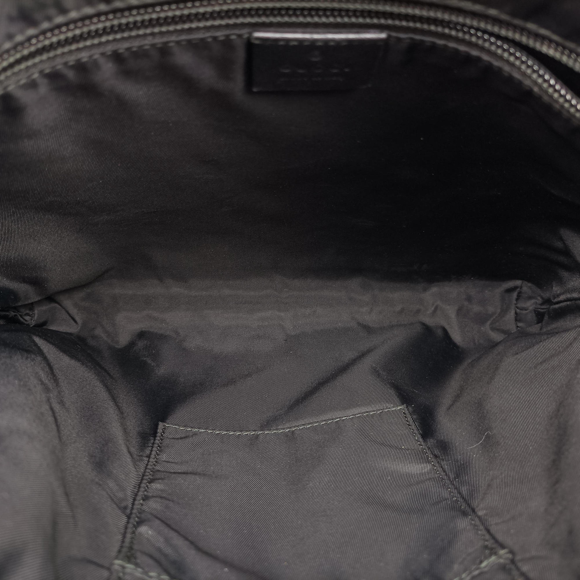 Pre-owned Gucci GG Supreme Black PVC coated canvas 322279 shoulderbag | stylenewstar