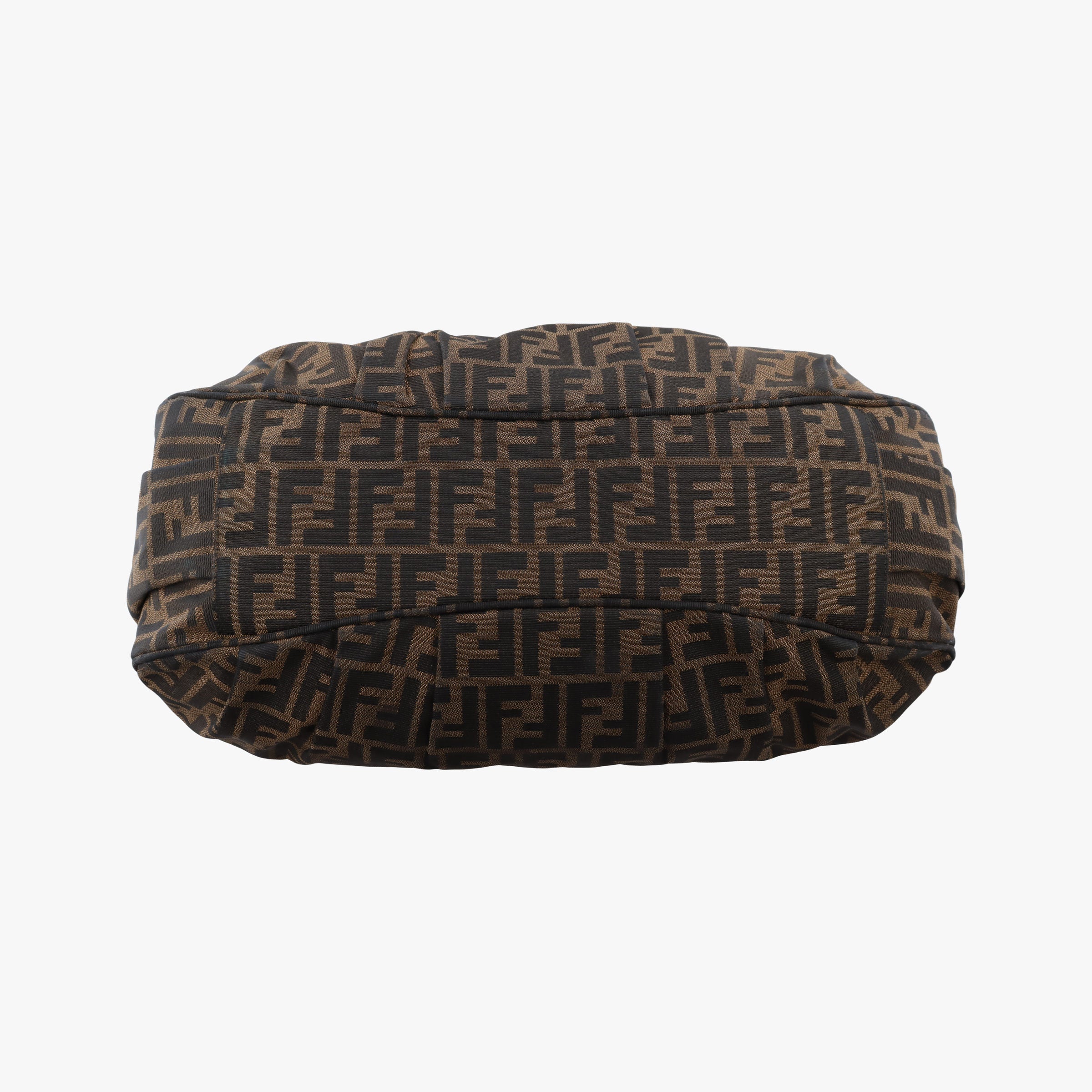 Secondhand Fendi Mia Brown×burgundy canvas×patent 8BR616 shoulderbag | stylenewstar
