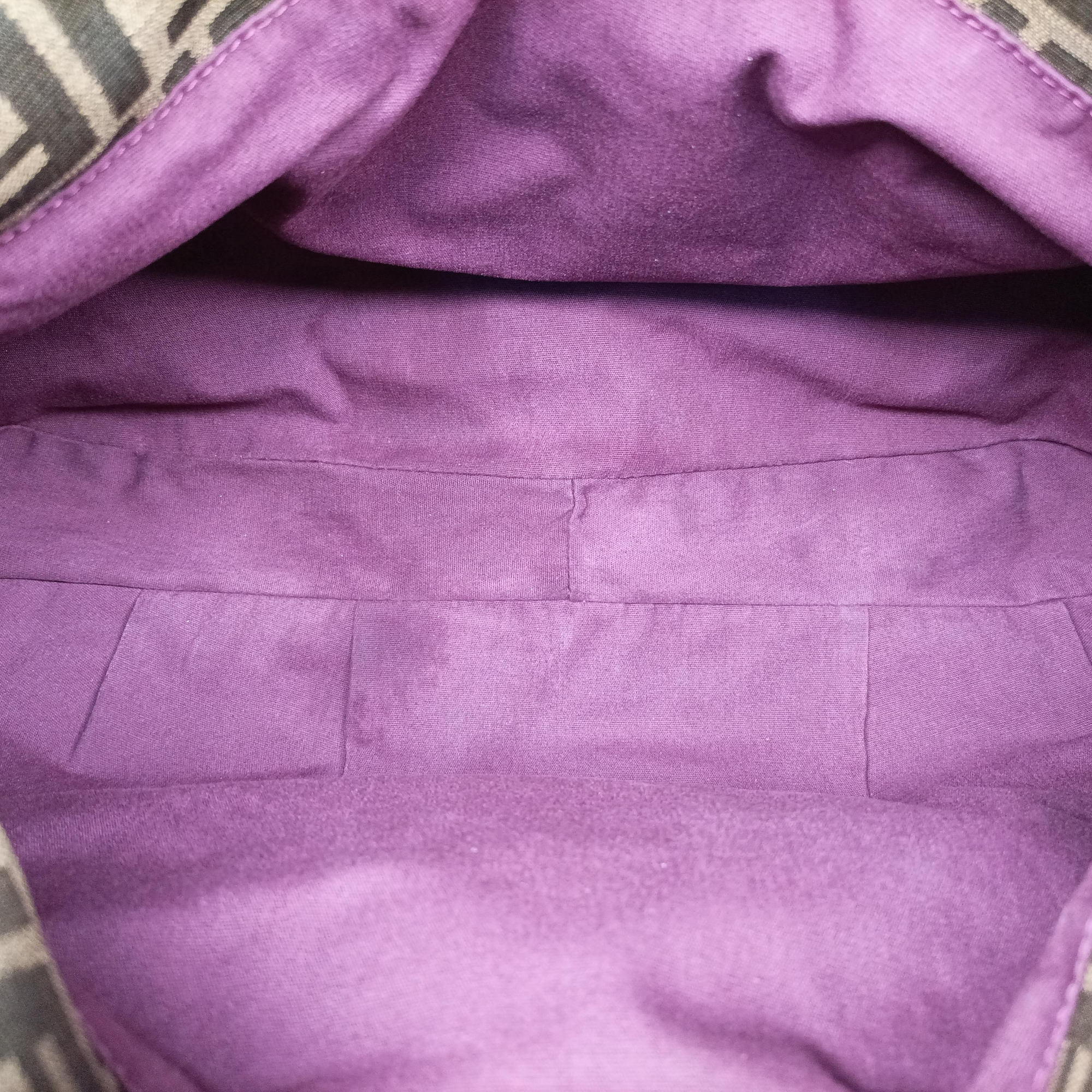 Secondhand Fendi Mia Brown×burgundy canvas×patent 8BR616 shoulderbag | stylenewstar