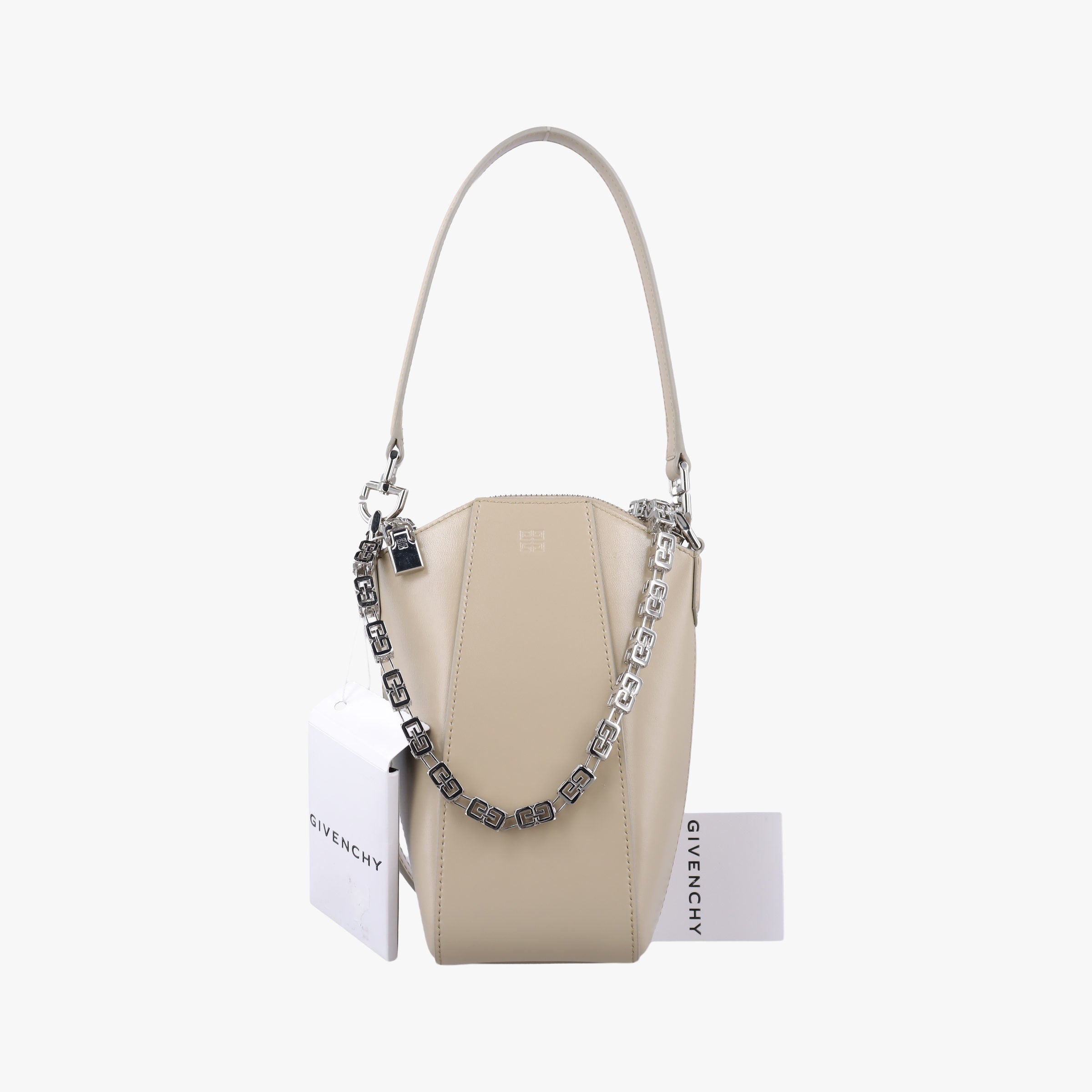 Secondhand Givenchy Mini Antigona Beige Leather  shoulderbag | stylenewstar
