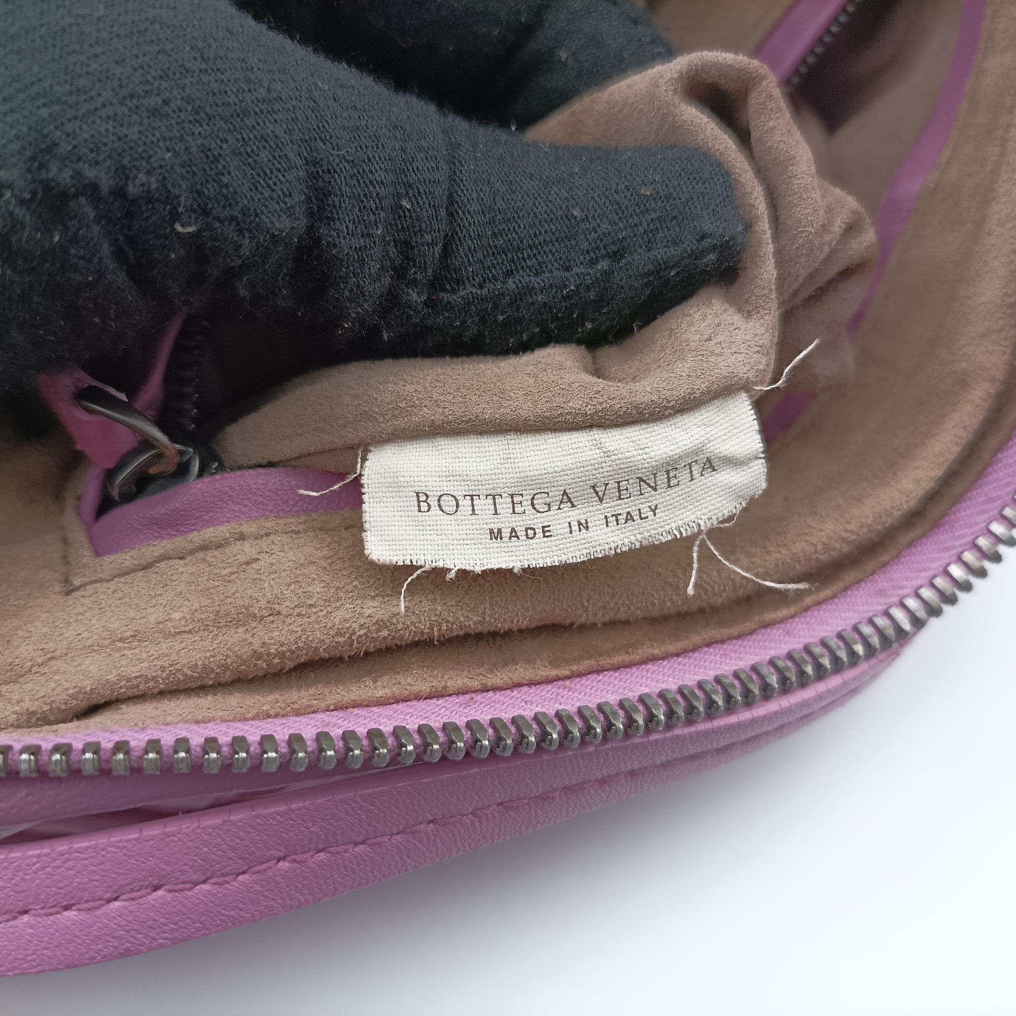 Pre-owned Bottega Veneta NODINI Intrecciato Purple lambskin  shoulderbag | stylenewstar