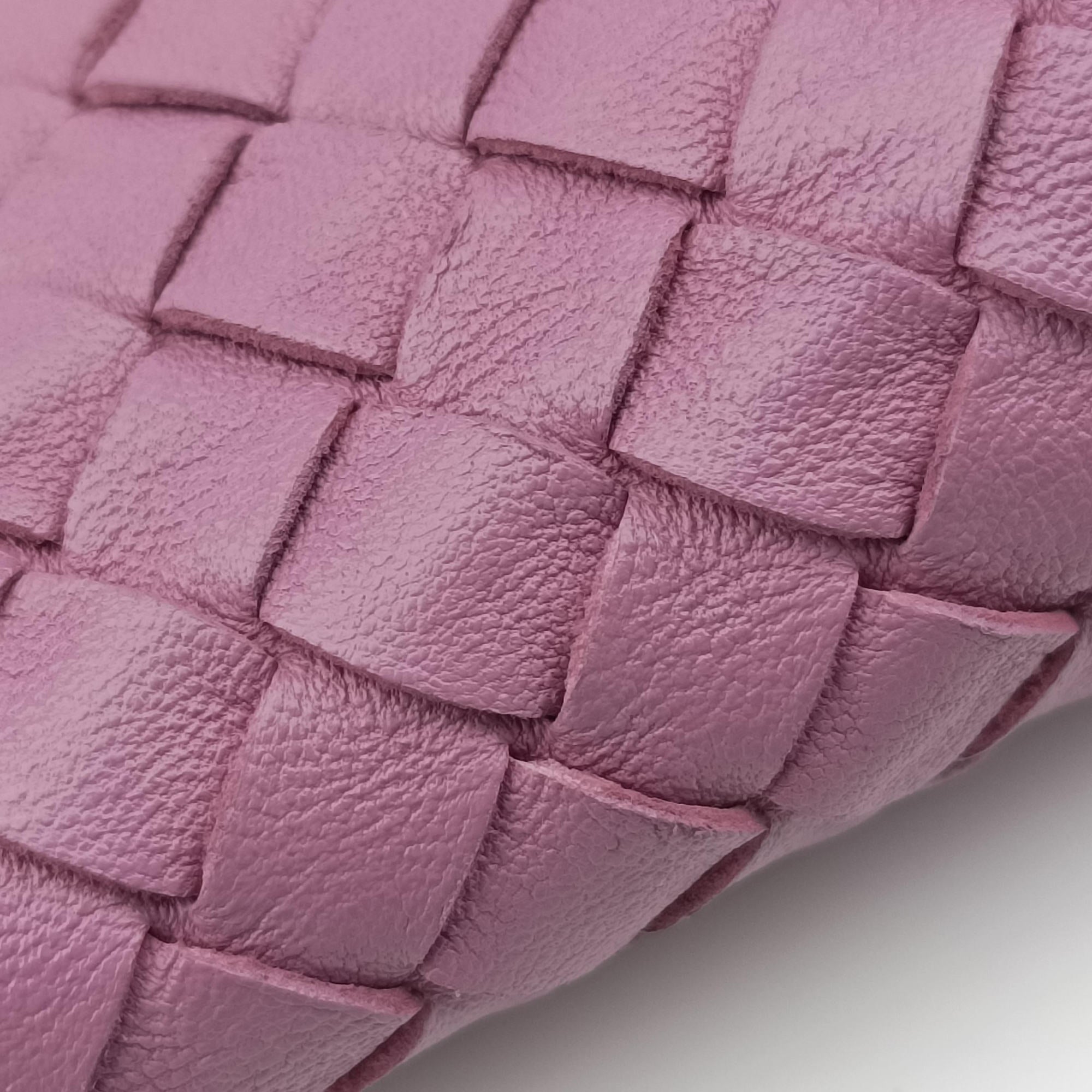 Pre-owned Bottega Veneta NODINI Intrecciato Purple lambskin  shoulderbag | stylenewstar