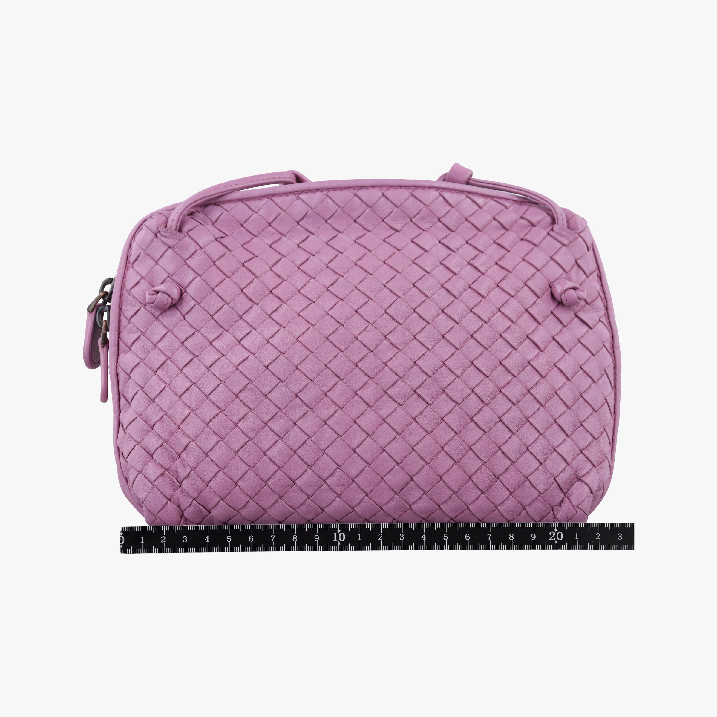 Pre-owned Bottega Veneta NODINI Intrecciato Purple lambskin  shoulderbag | stylenewstar