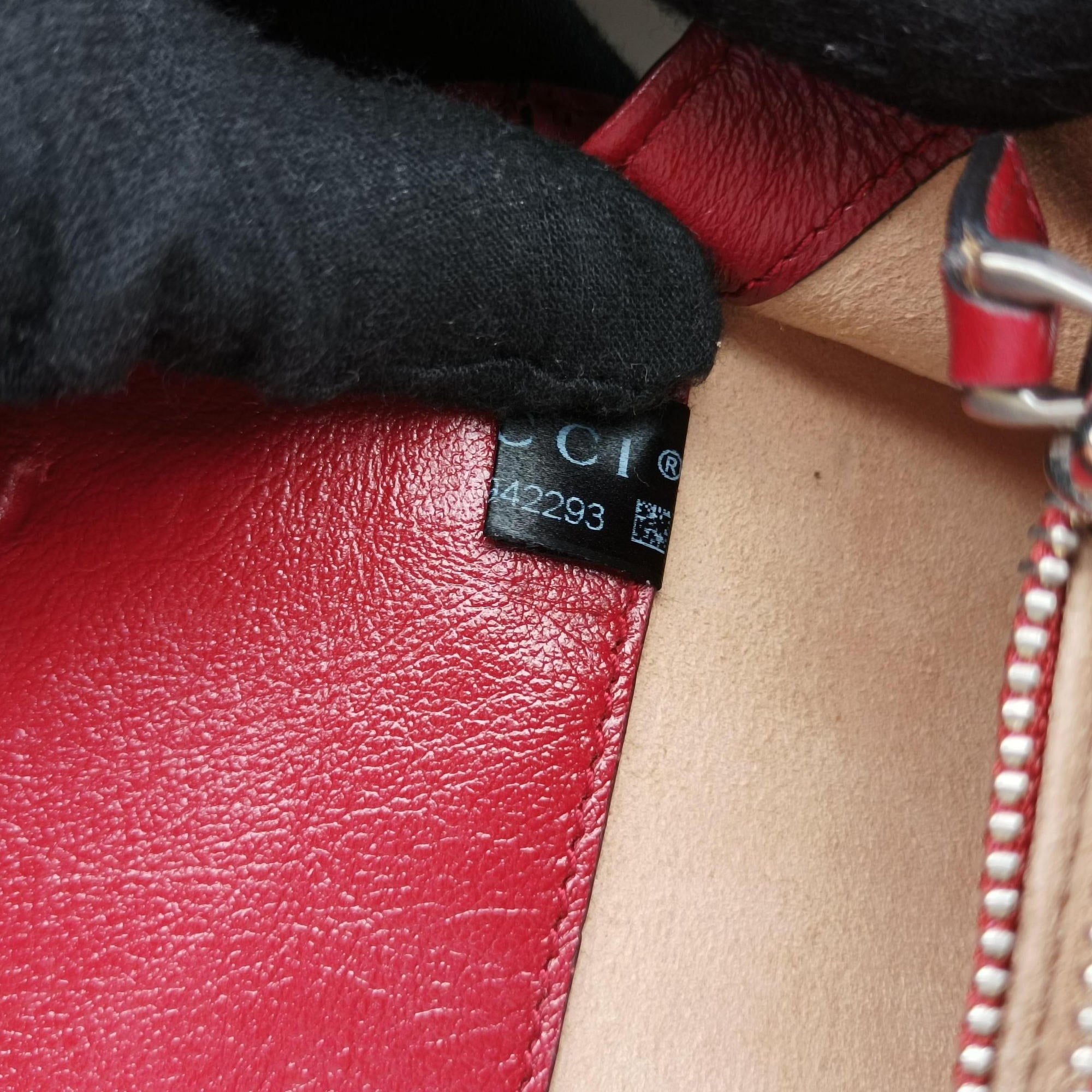 Pre-owned Gucci Dionysus Red×black Tweed×Leather 400249 shoulderbag | stylenewstar