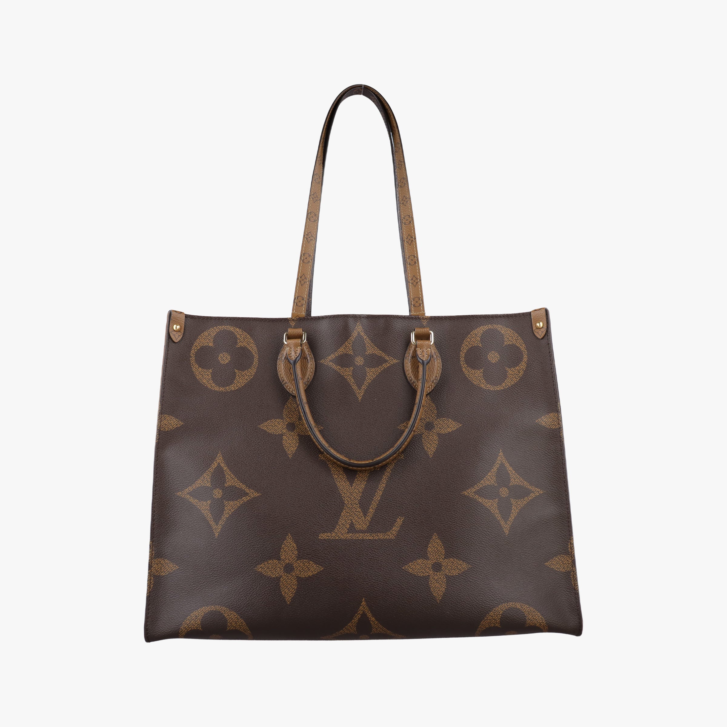Pre-owned Louis Vuitton On the Go GM Monogram/Brown Monogram Canvas M44576 handbag | stylenewstar