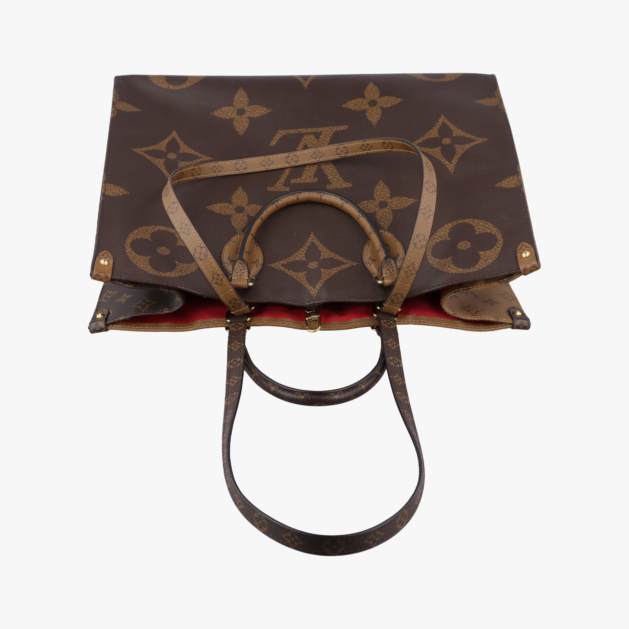 Pre-owned Louis Vuitton On the Go GM Monogram/Brown Monogram Canvas M44576 handbag | stylenewstar