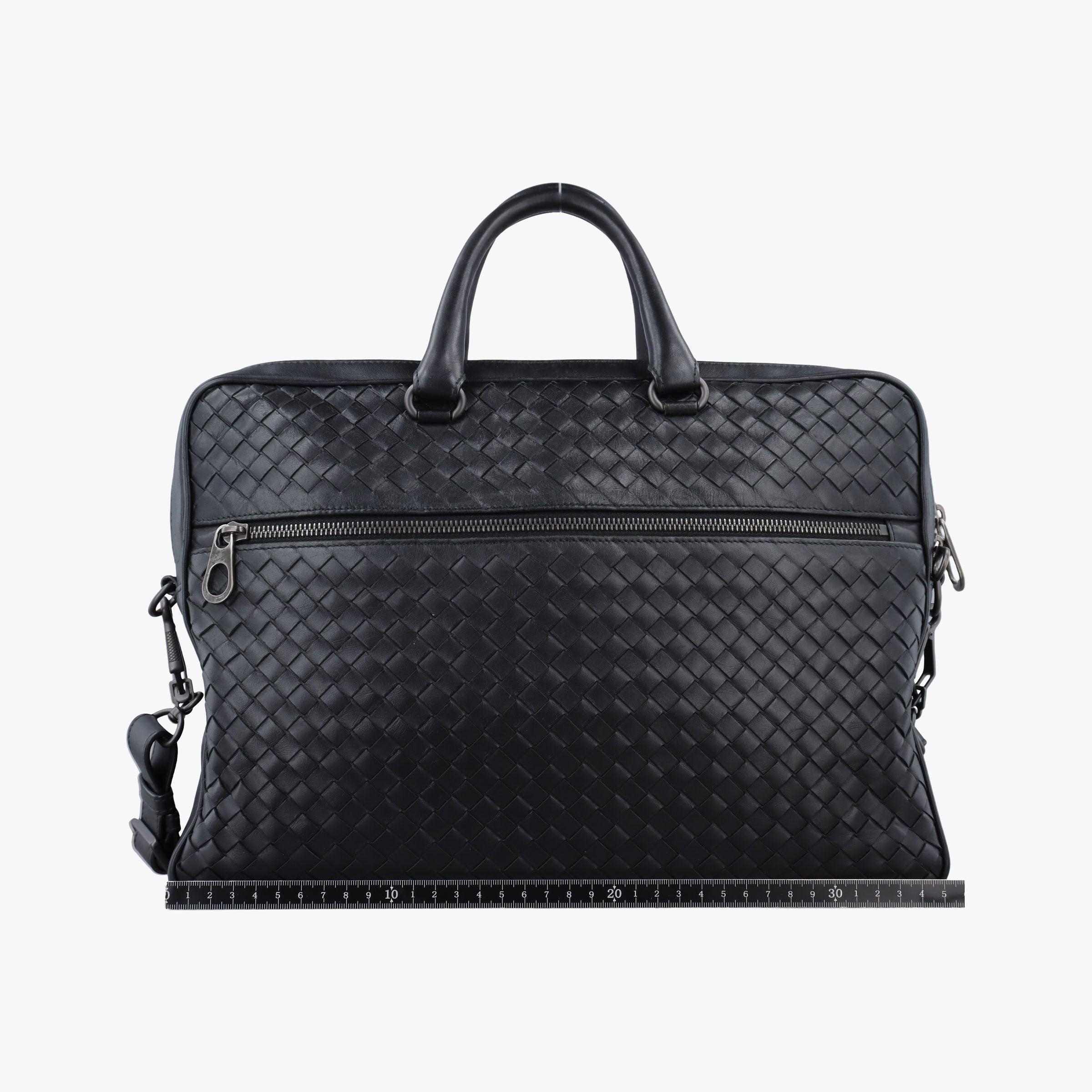 Pre-owned Bottega Veneta Intrecciato Black lambskin  shoulderbag | stylenewstar