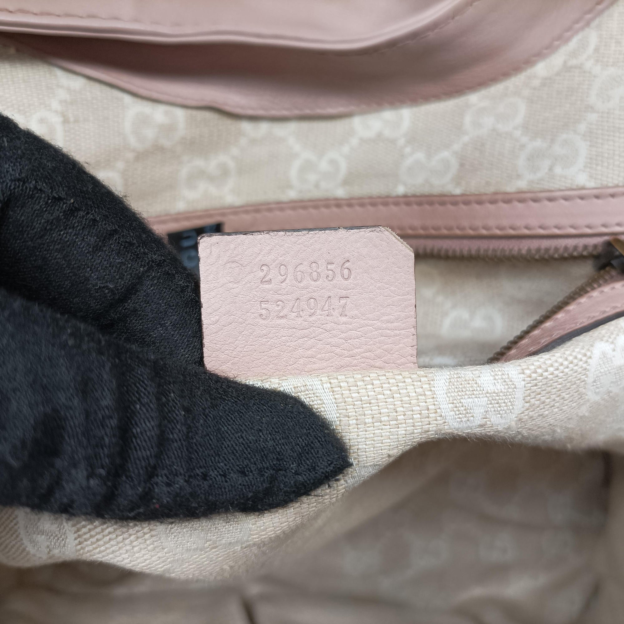 Pre-owned Gucci Soft Stirrup Pink Leather 296856 handbag | stylenewstar