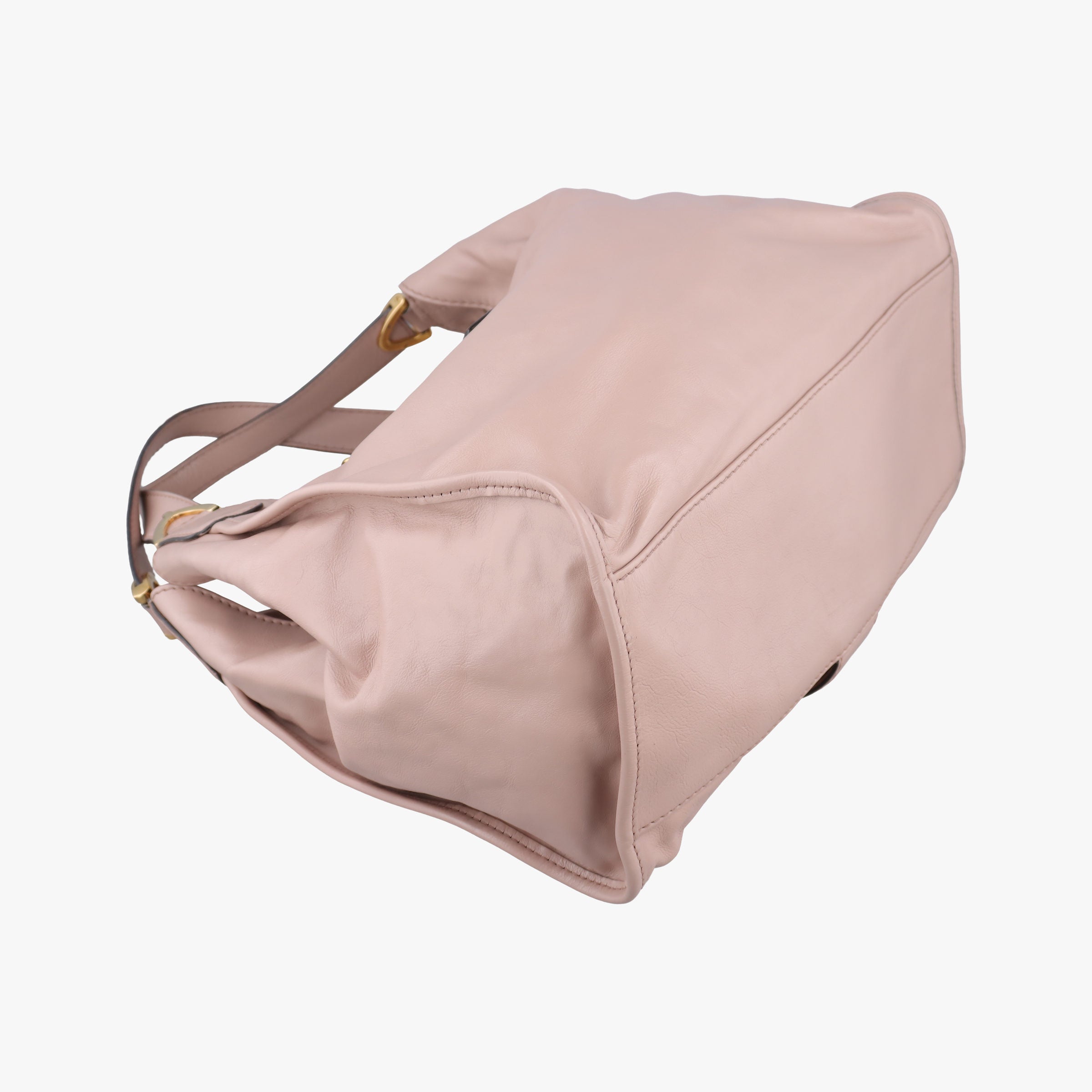 Pre-owned Gucci Soft Stirrup Pink Leather 296856 handbag | stylenewstar