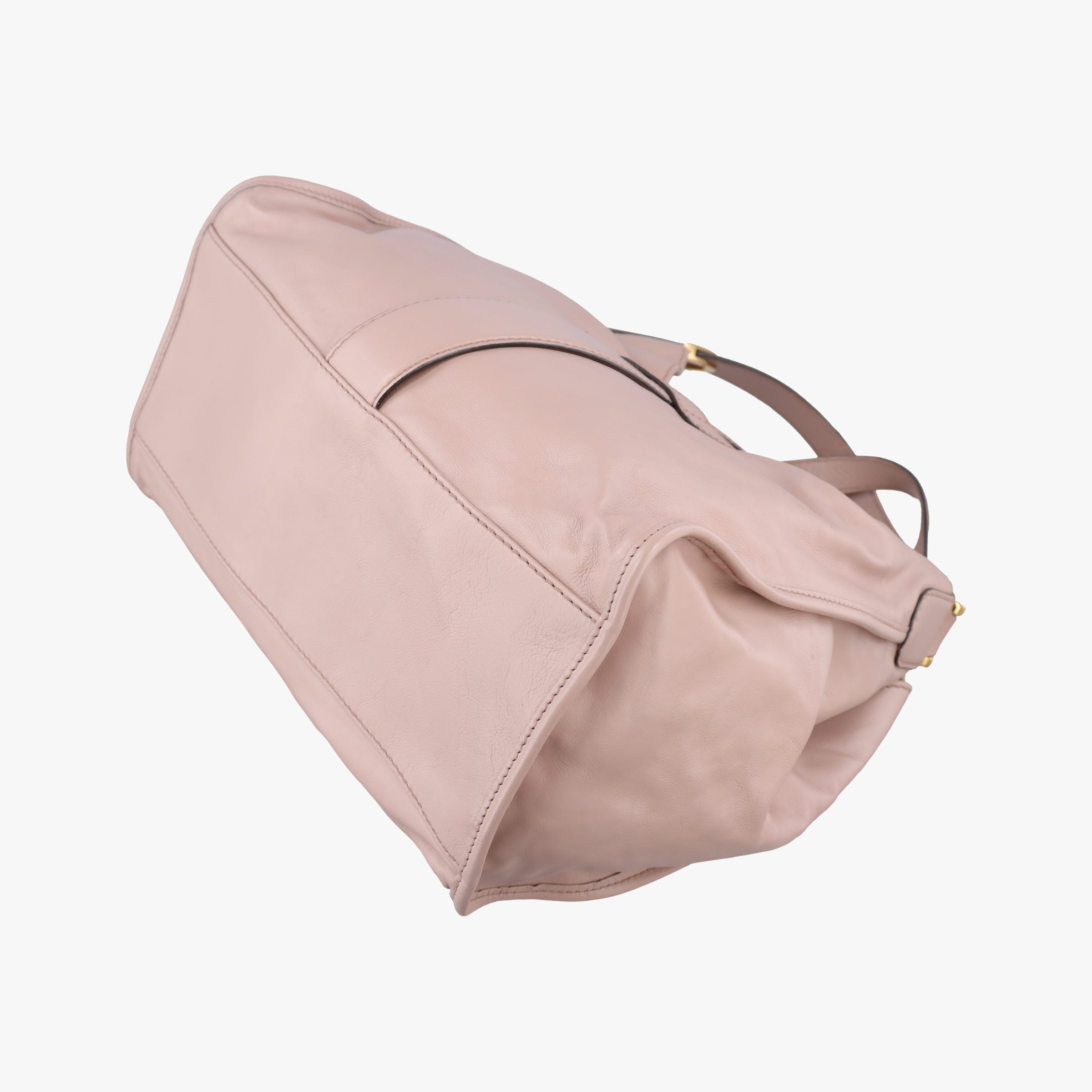 Pre-owned Gucci Soft Stirrup Pink Leather 296856 handbag | stylenewstar
