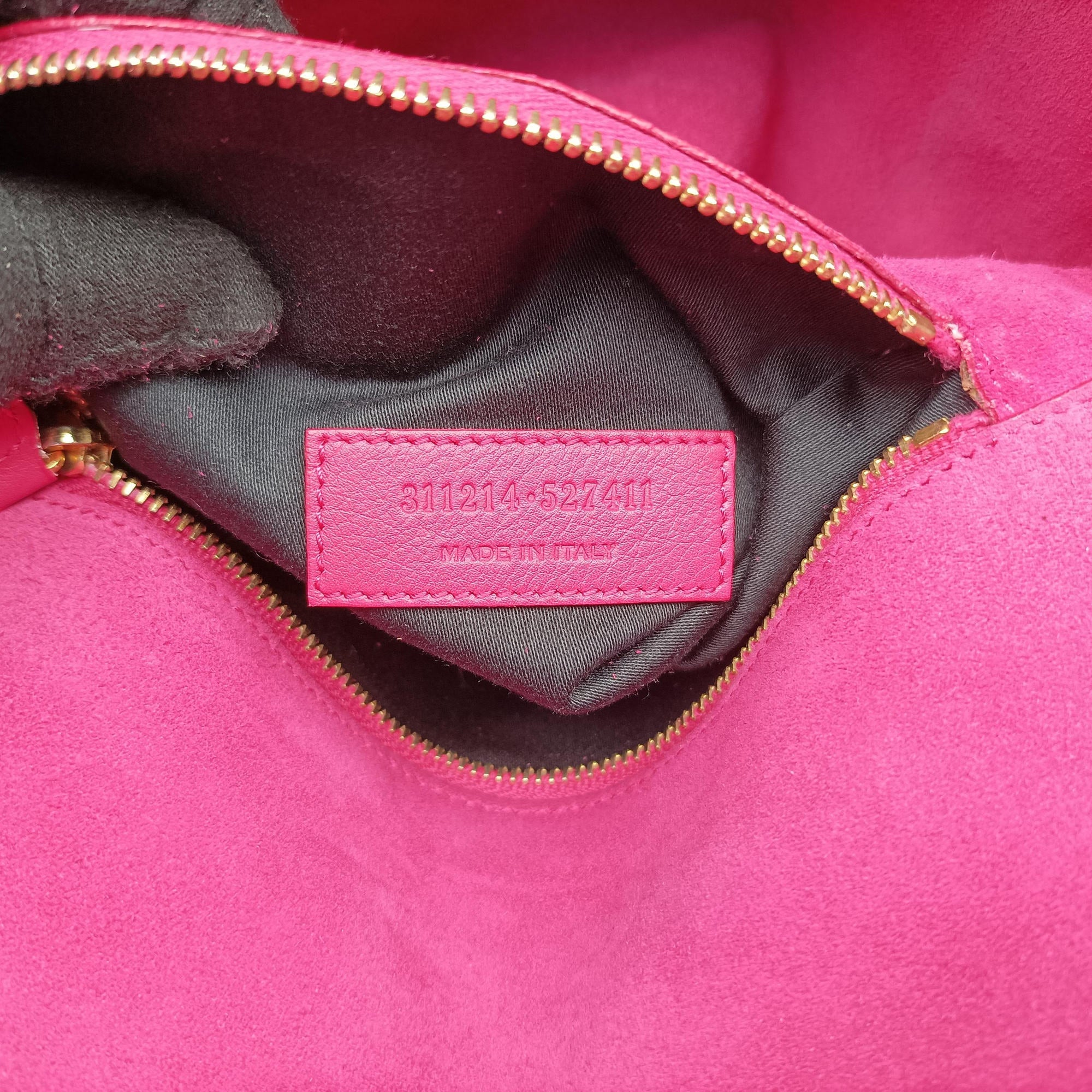 Pre-owned Yves Saint Laurent Y Ligne Rose Leather 311214 shoulderbag | stylenewstar
