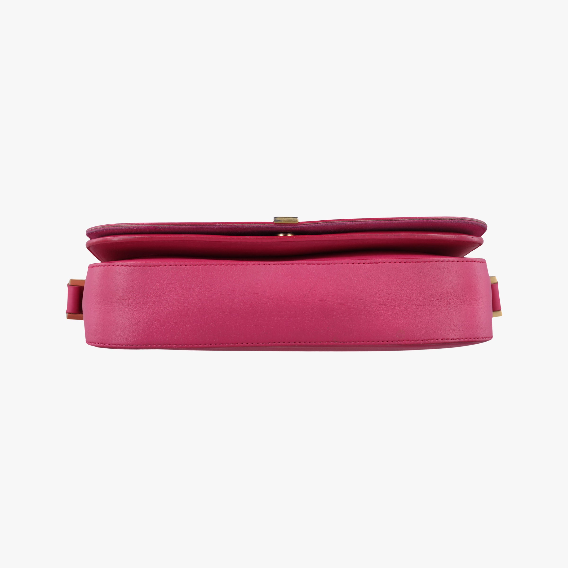 Pre-owned Yves Saint Laurent Y Ligne Rose Leather 311214 shoulderbag | stylenewstar