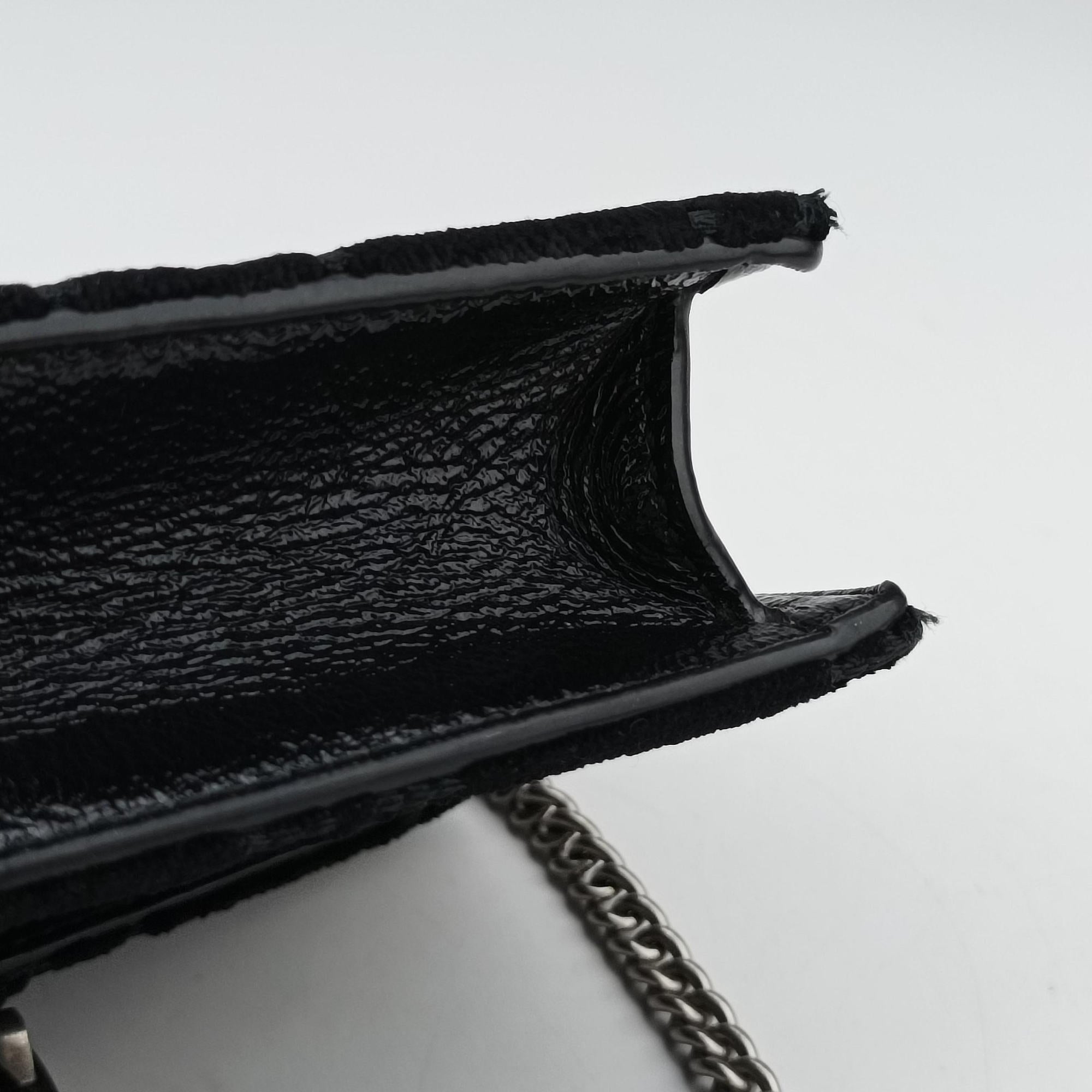 Pre-owned Gucci Dionysus Black velour 476432 shoulderbag | stylenewstar