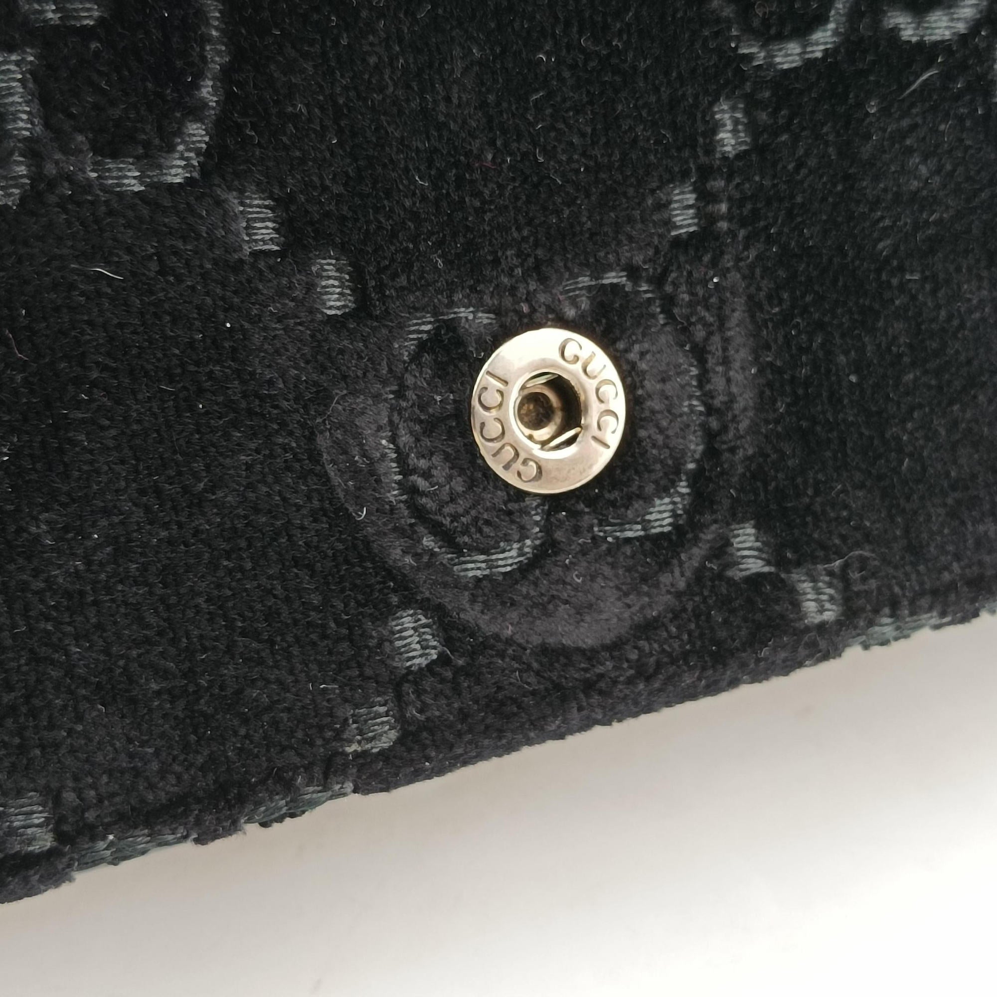 Pre-owned Gucci Dionysus Black velour 476432 shoulderbag | stylenewstar