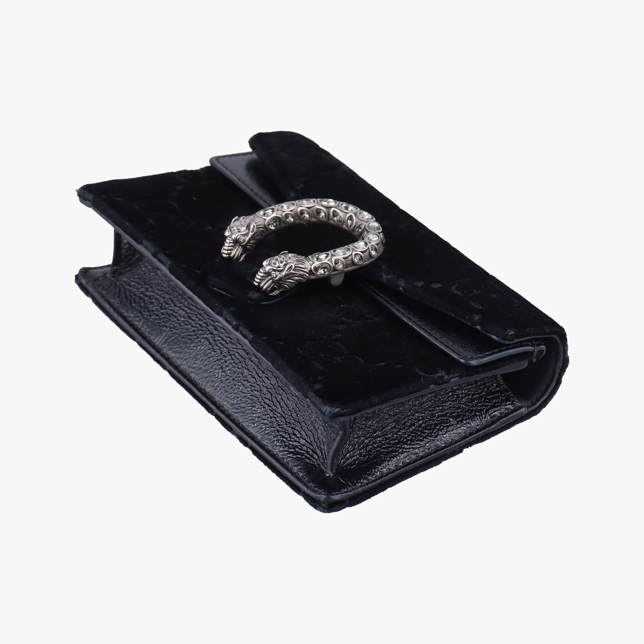 Pre-owned Gucci Dionysus Black velour 476432 shoulderbag | stylenewstar