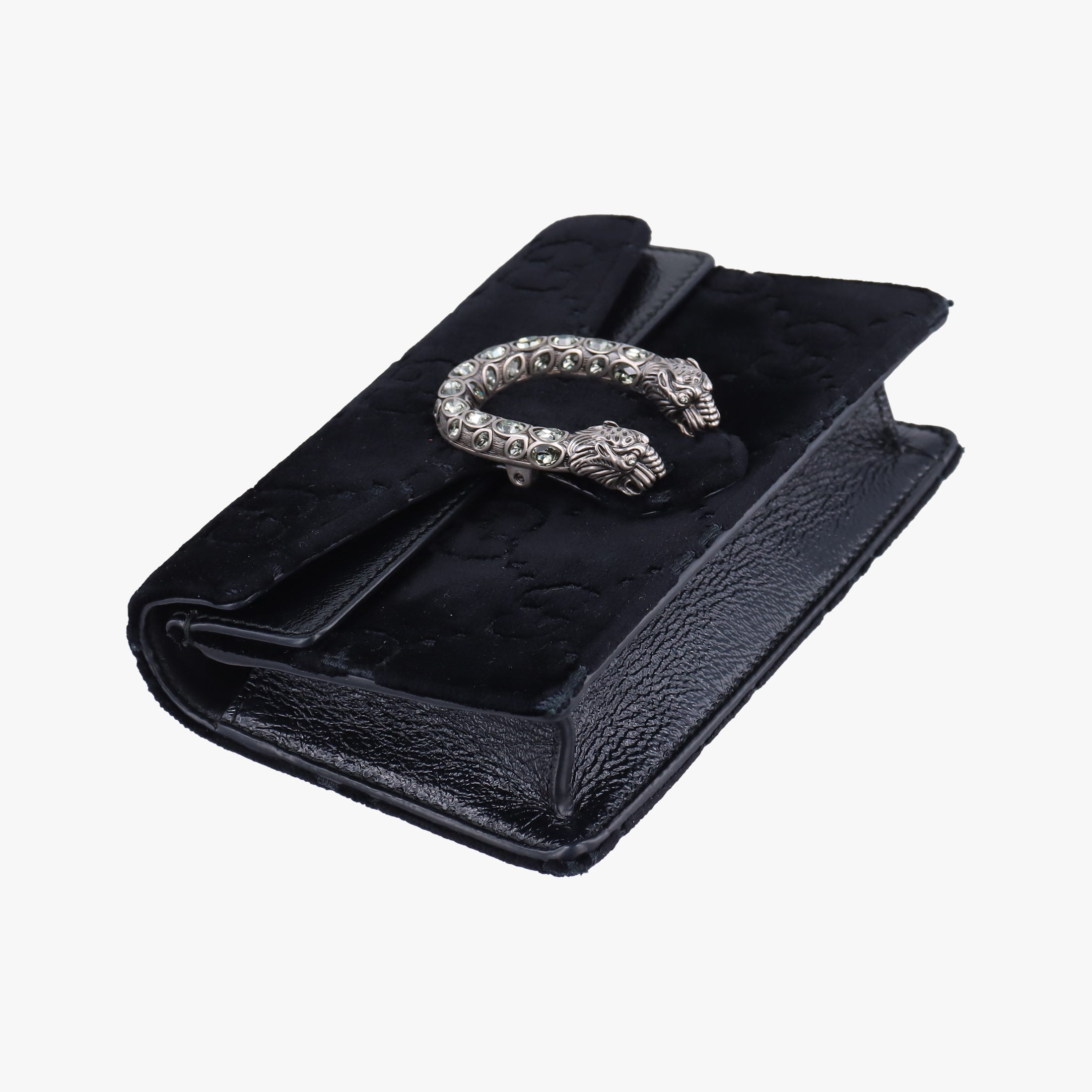 Pre-owned Gucci Dionysus Black velour 476432 shoulderbag | stylenewstar