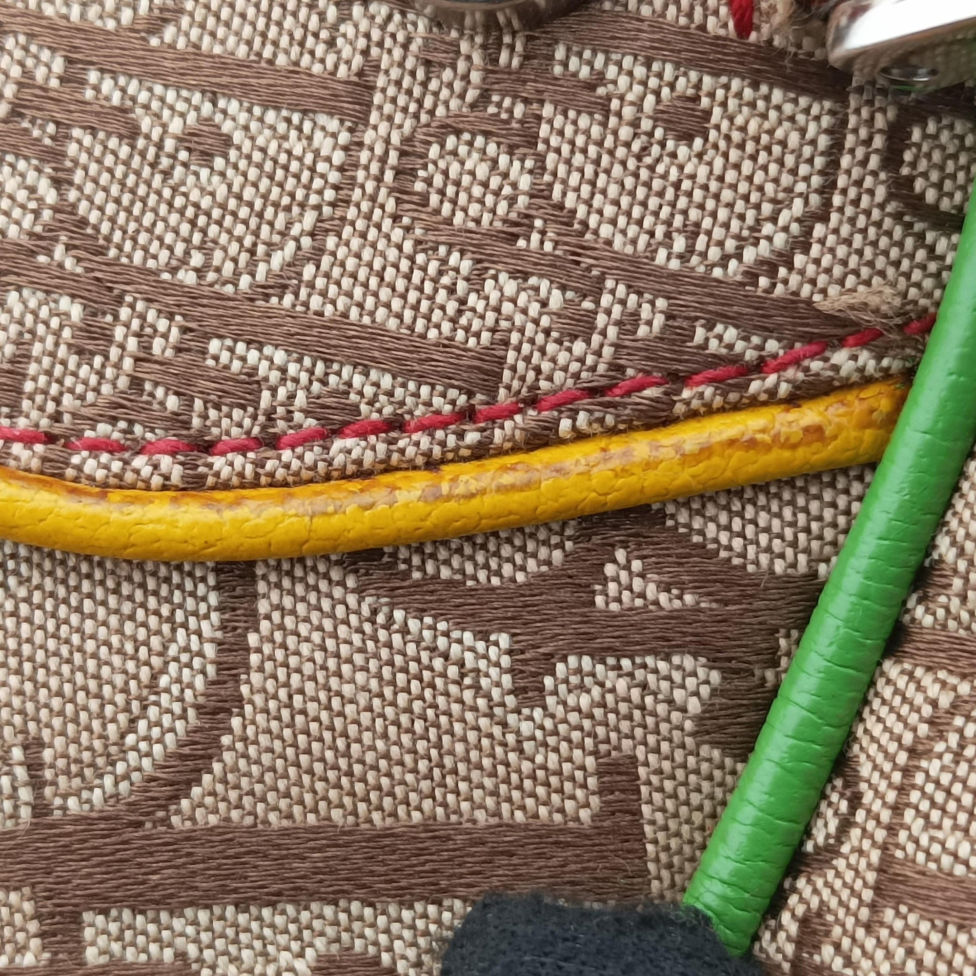 Vintage Christian Dior Rasta Trotter beige×Multicolour canvas×Leather  handbag | stylenewstar