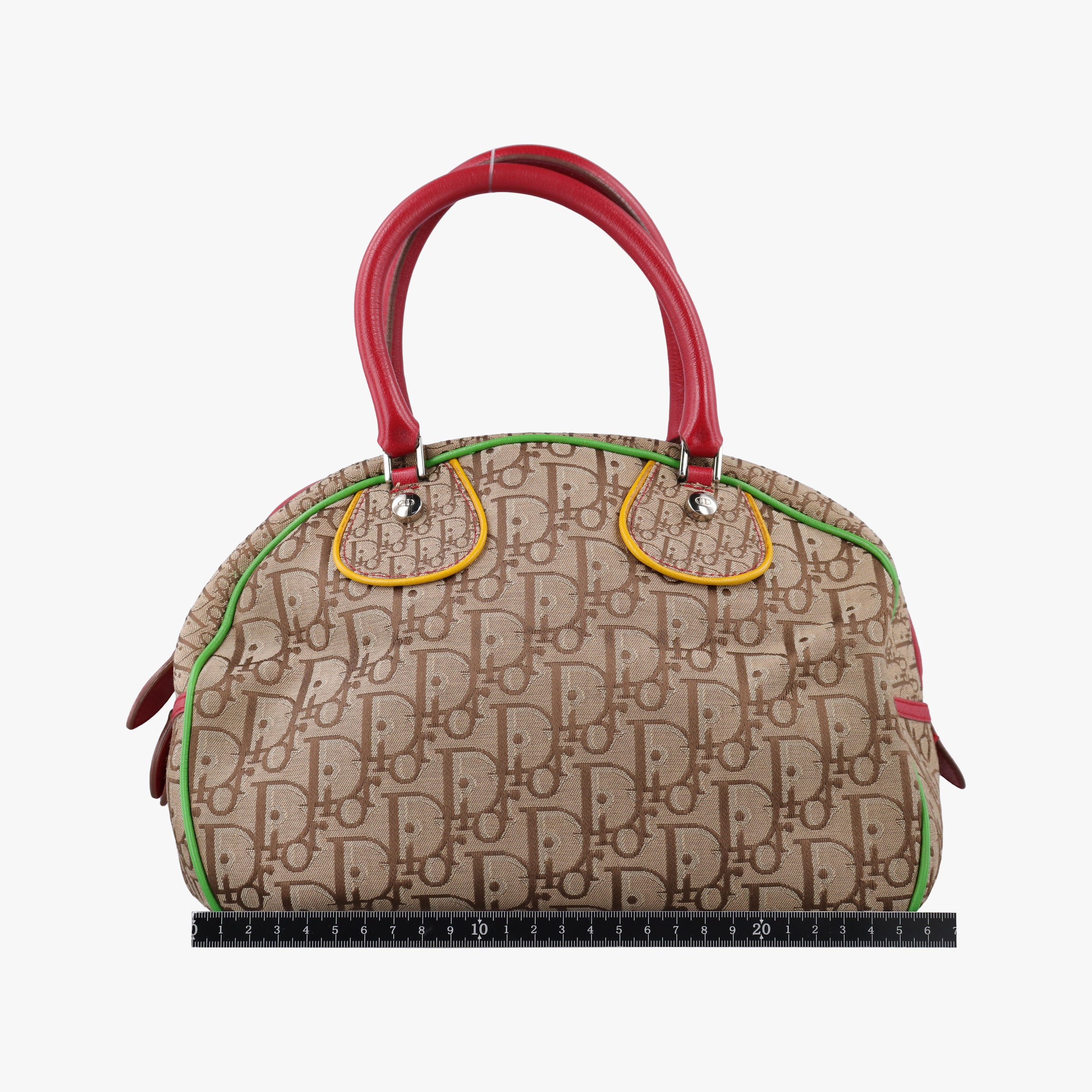 Vintage Christian Dior Rasta Trotter beige×Multicolour canvas×Leather  handbag | stylenewstar