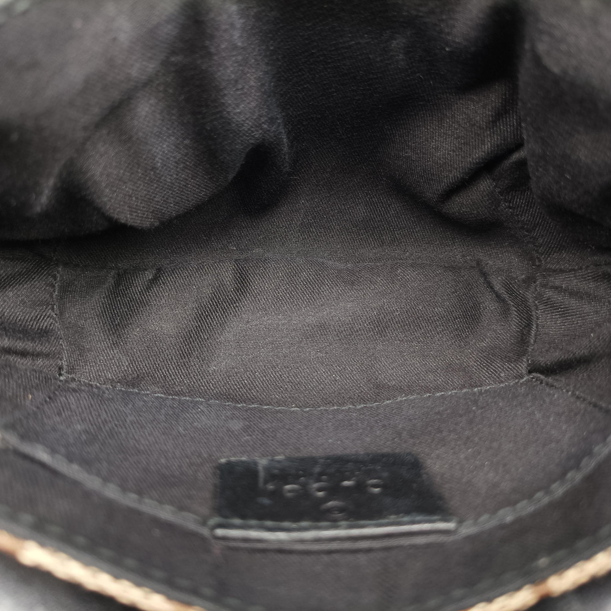Pre-owned Gucci Horsebit Web khaki×Multi Canvas 129498 shoulderbag | stylenewstar