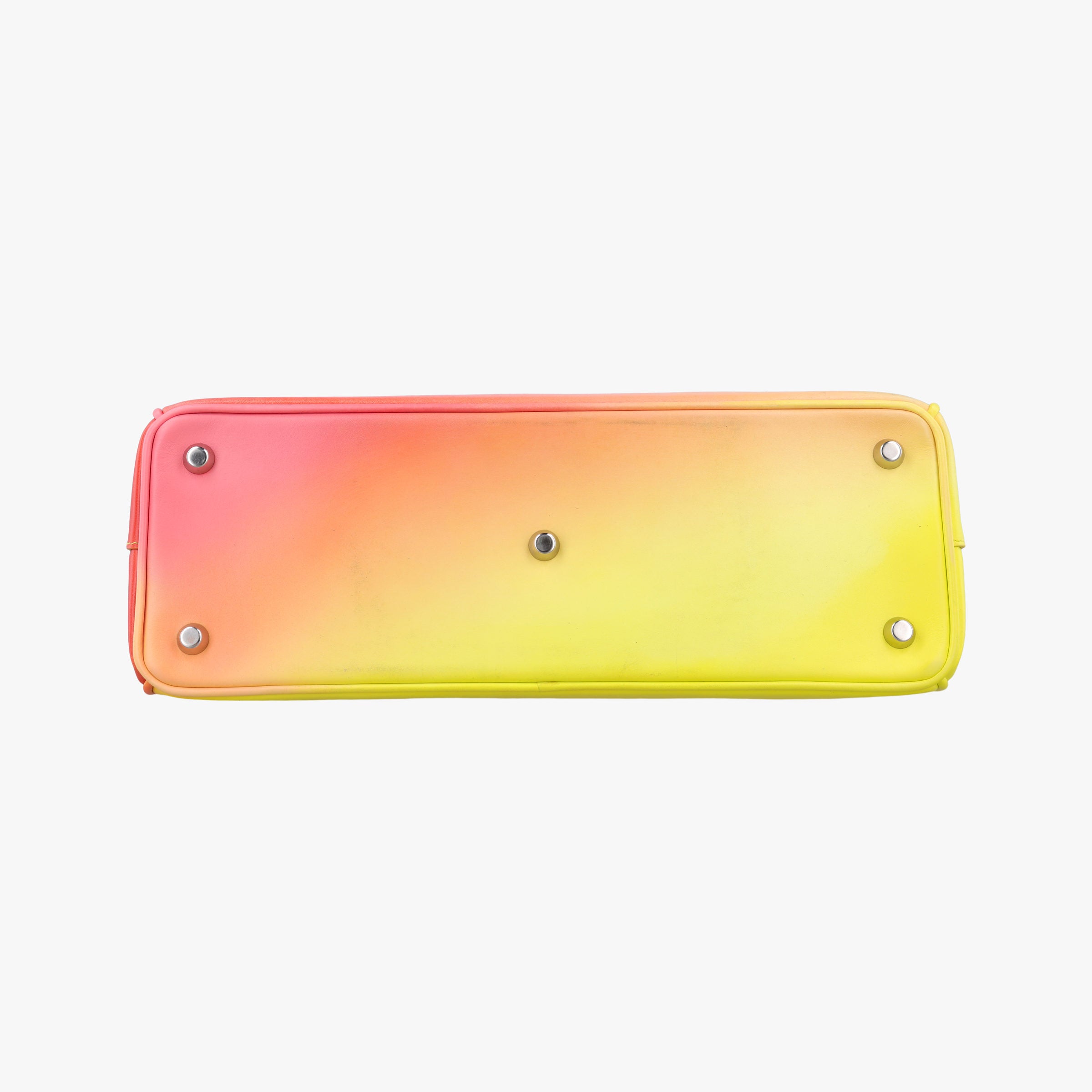 Pre-owned Christian Dior Diorissimo Yellow x Orange leather  shoulderbag | stylenewstar