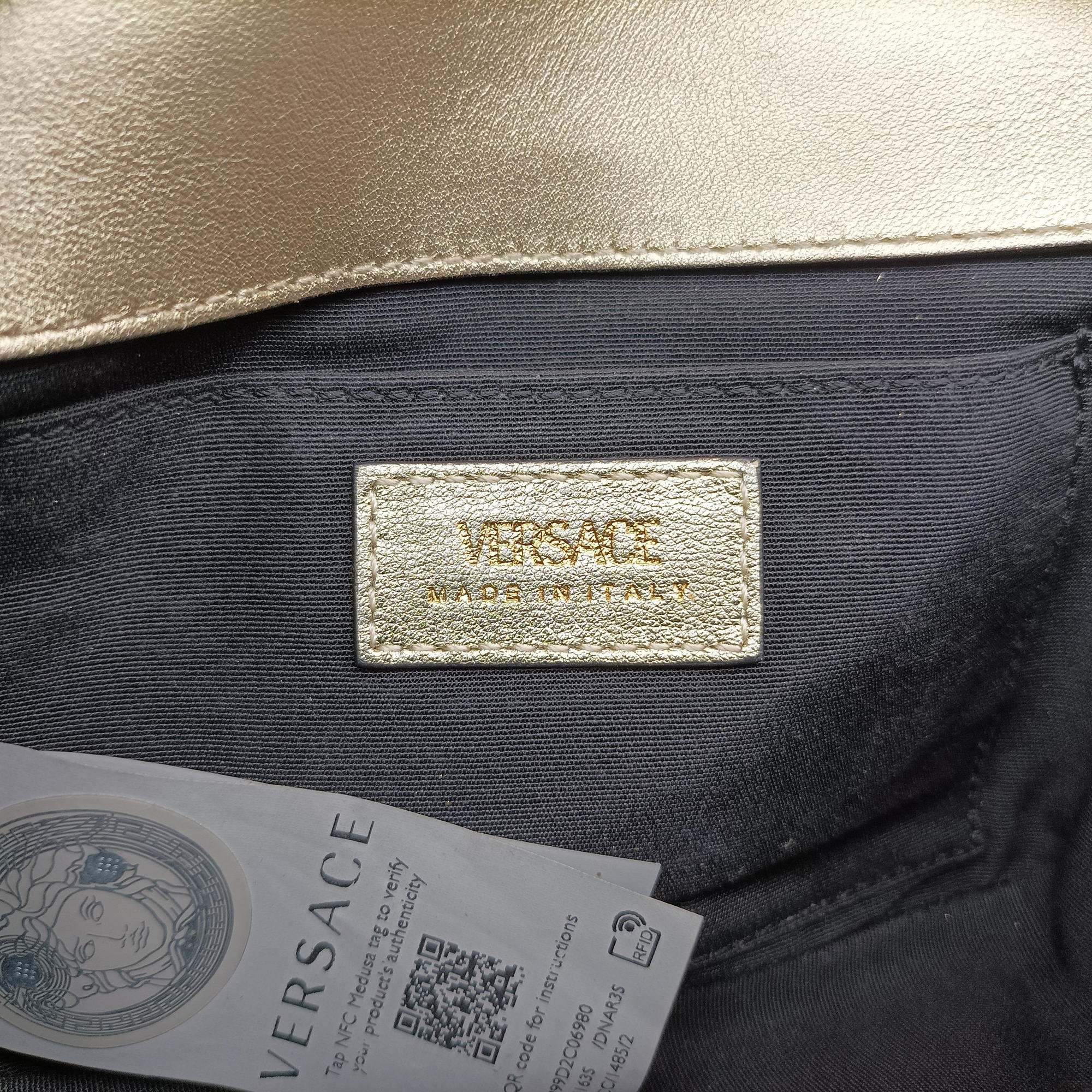Secondhand VERSACE Medusa Golden Leather  shoulderbag | stylenewstar