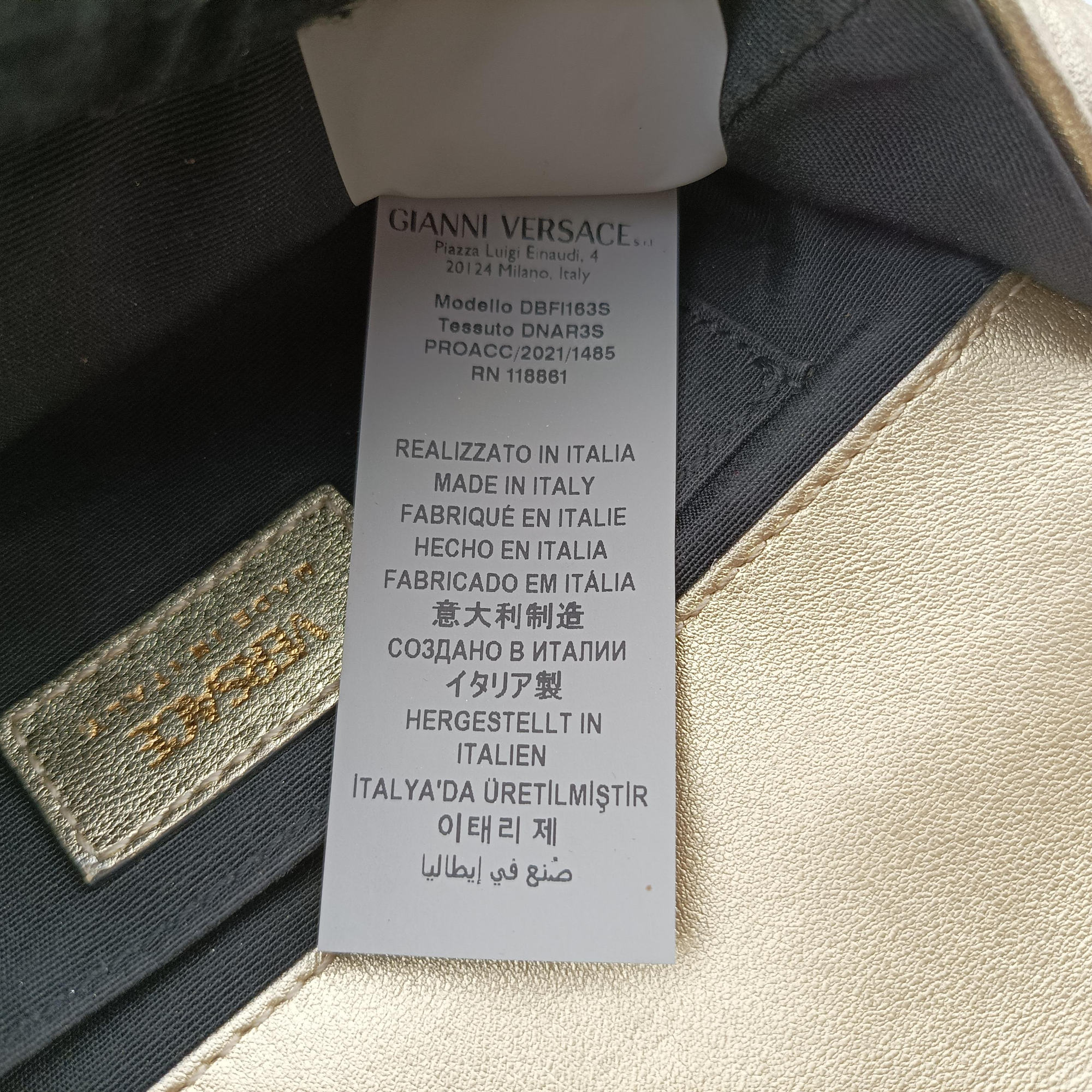 Secondhand VERSACE Medusa Golden Leather  shoulderbag | stylenewstar