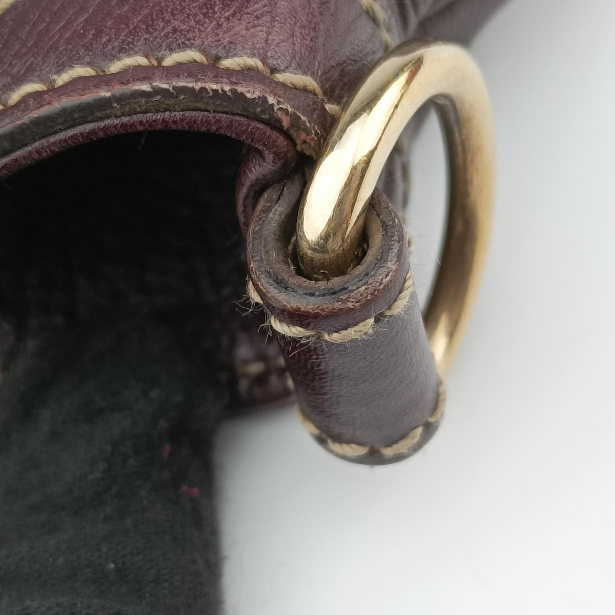 Pre-owned Gucci Dialux Britt Hobo Brown leather 162886 shoulderbag | stylenewstar