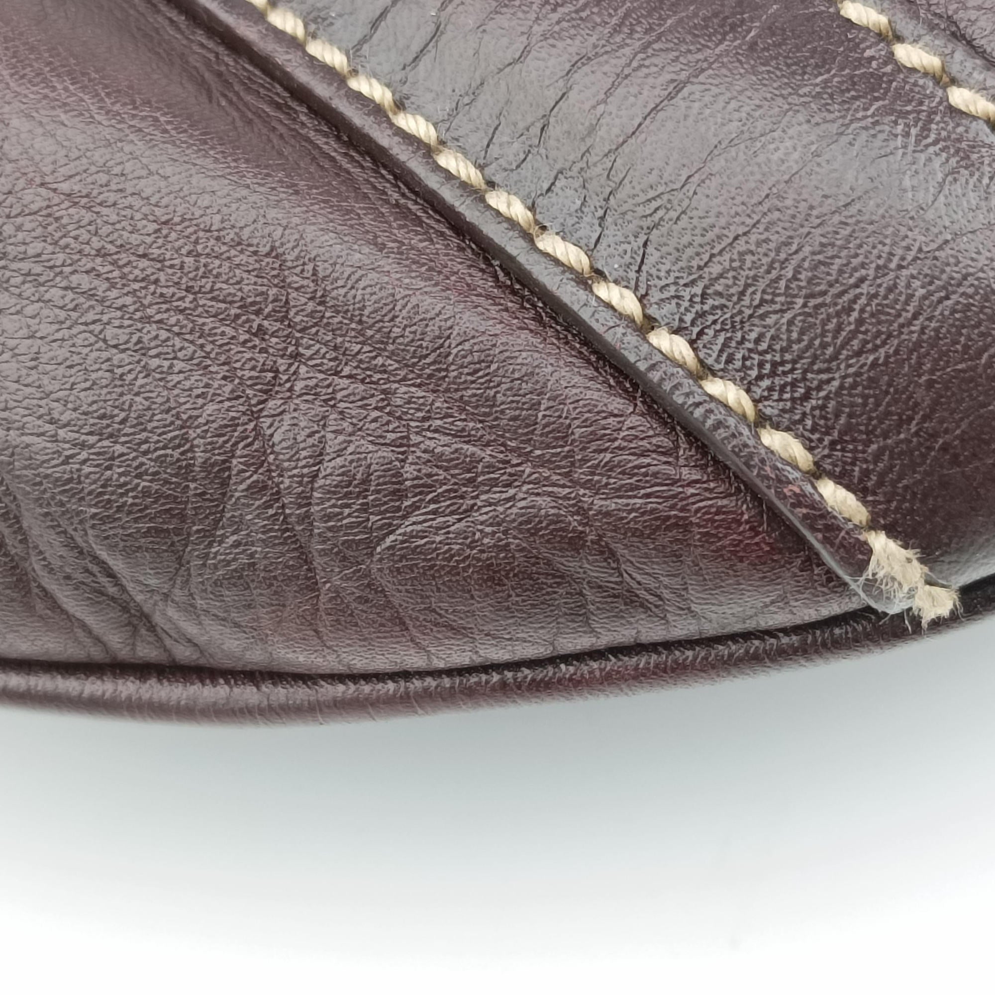 Pre-owned Gucci Dialux Britt Hobo Brown leather 162886 shoulderbag | stylenewstar