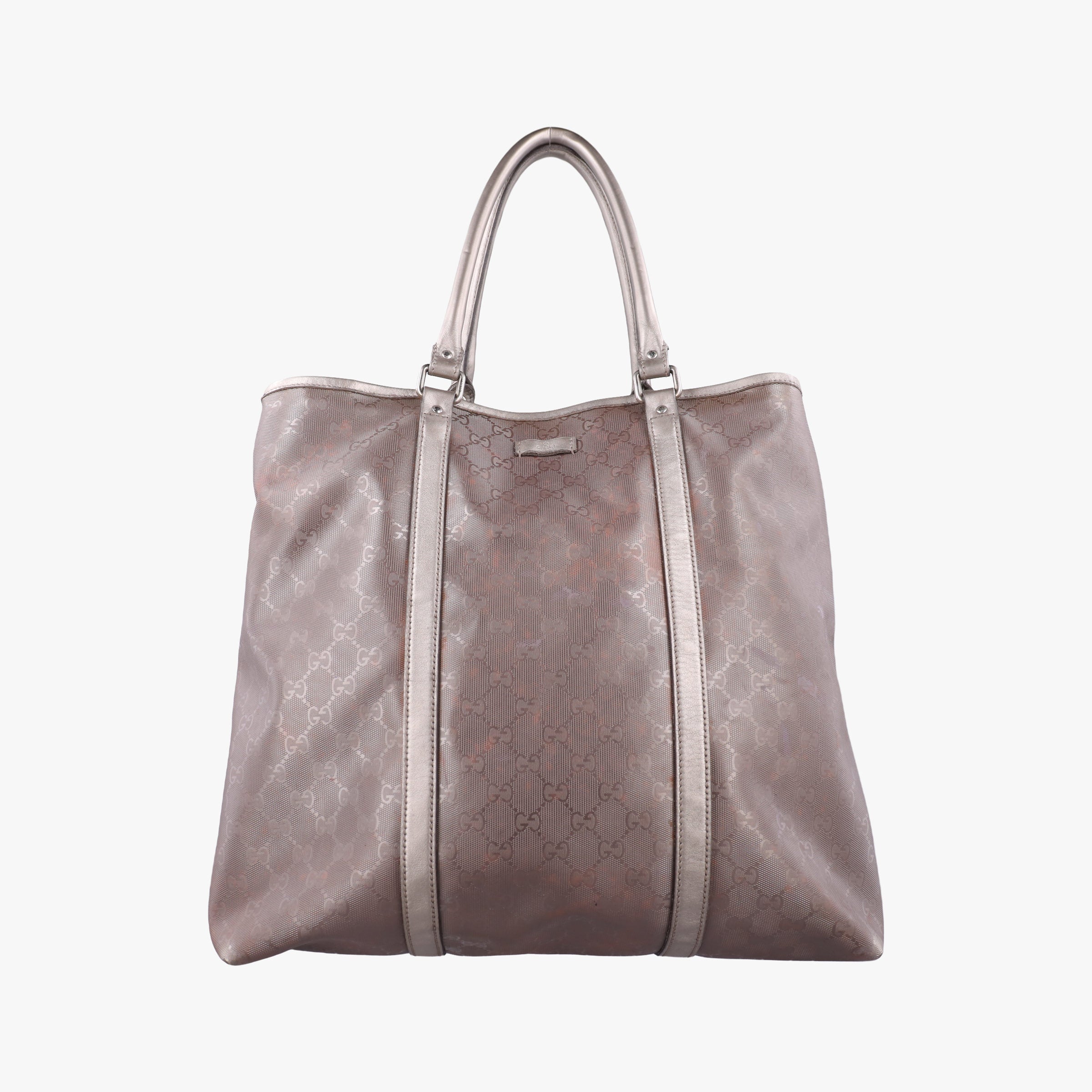 Pre-owned Gucci GG Supreme Joy Vertical Grey PVC coated canvas 223668 shoulderbag | stylenewstar