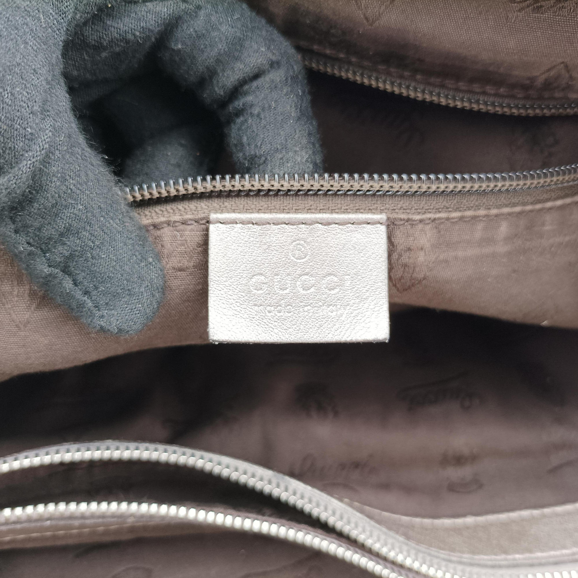 Pre-owned Gucci GG Supreme Joy Vertical Grey PVC coated canvas 223668 shoulderbag | stylenewstar
