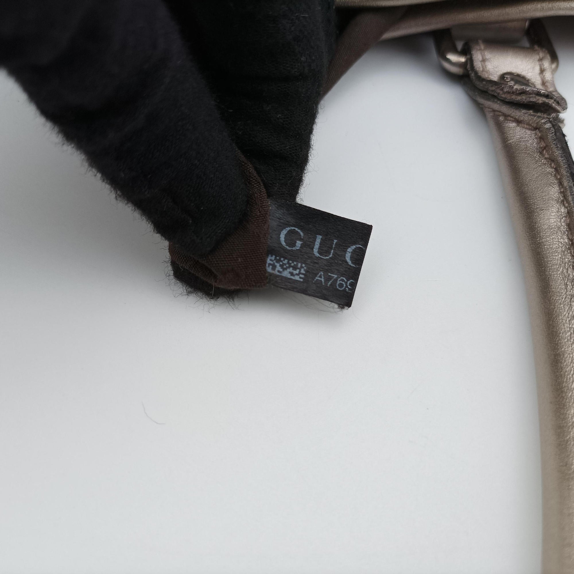 Pre-owned Gucci GG Supreme Joy Vertical Grey PVC coated canvas 223668 shoulderbag | stylenewstar