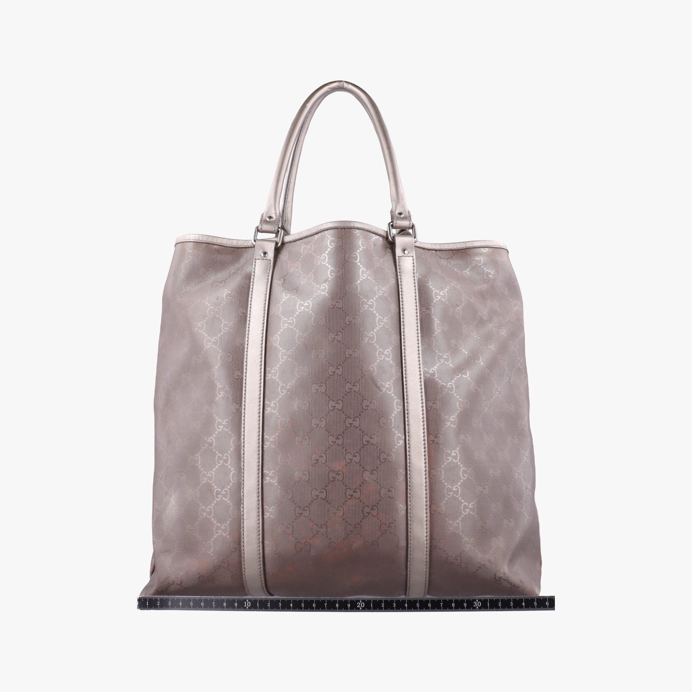 Pre-owned Gucci GG Supreme Joy Vertical Grey PVC coated canvas 223668 shoulderbag | stylenewstar