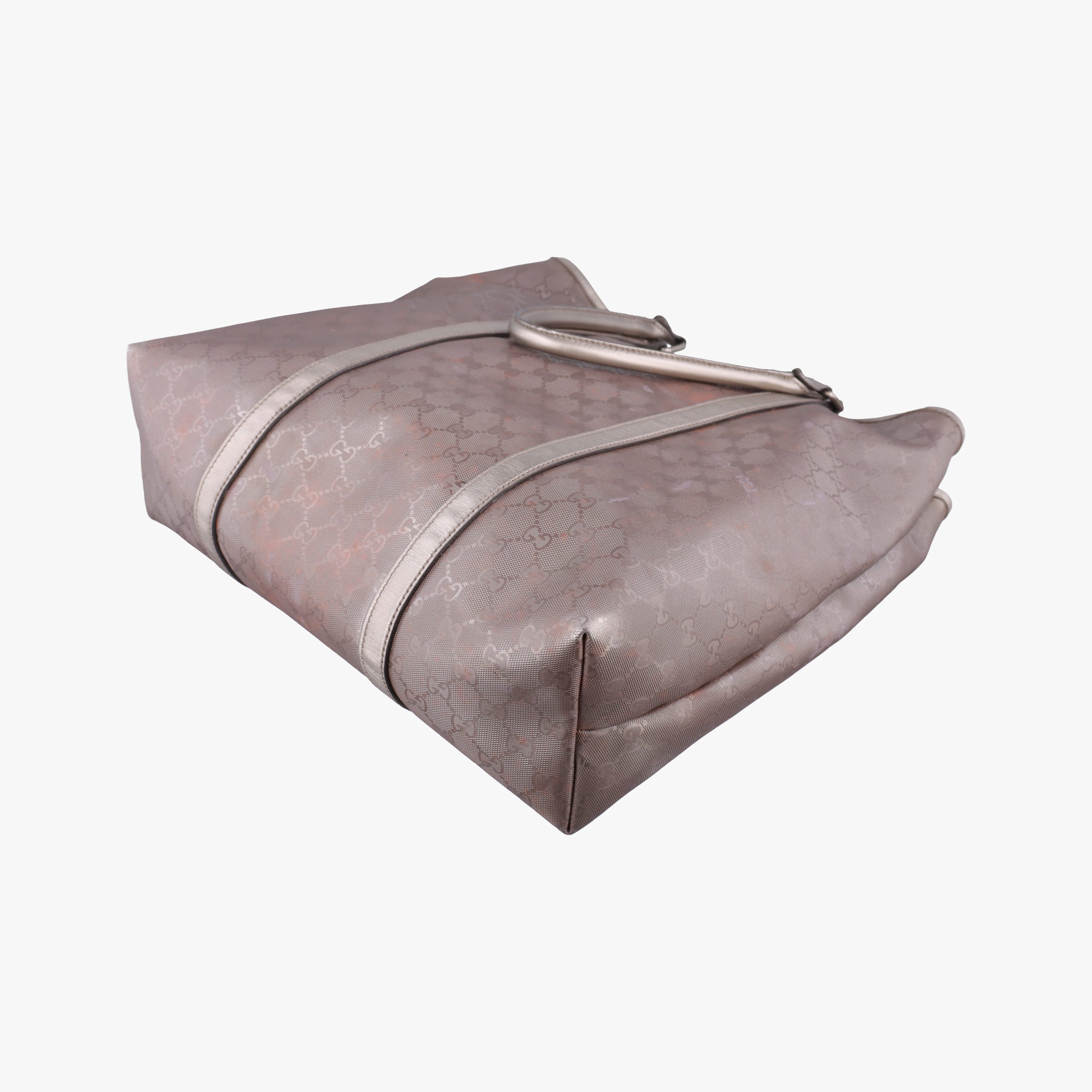 Pre-owned Gucci GG Supreme Joy Vertical Grey PVC coated canvas 223668 shoulderbag | stylenewstar